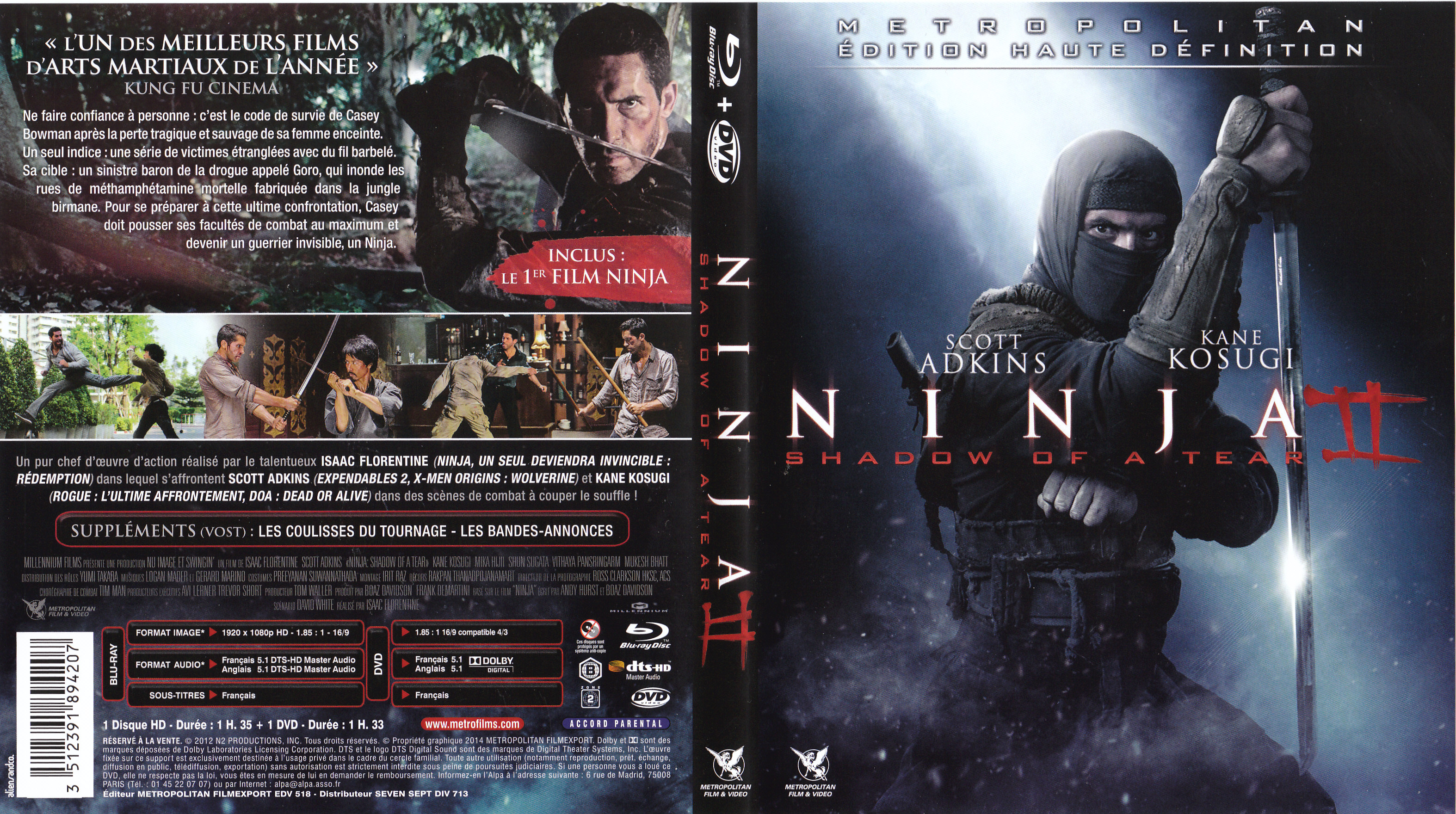 Jaquette DVD Ninja 2 : Shadow of a Tear (BLU-RAY)