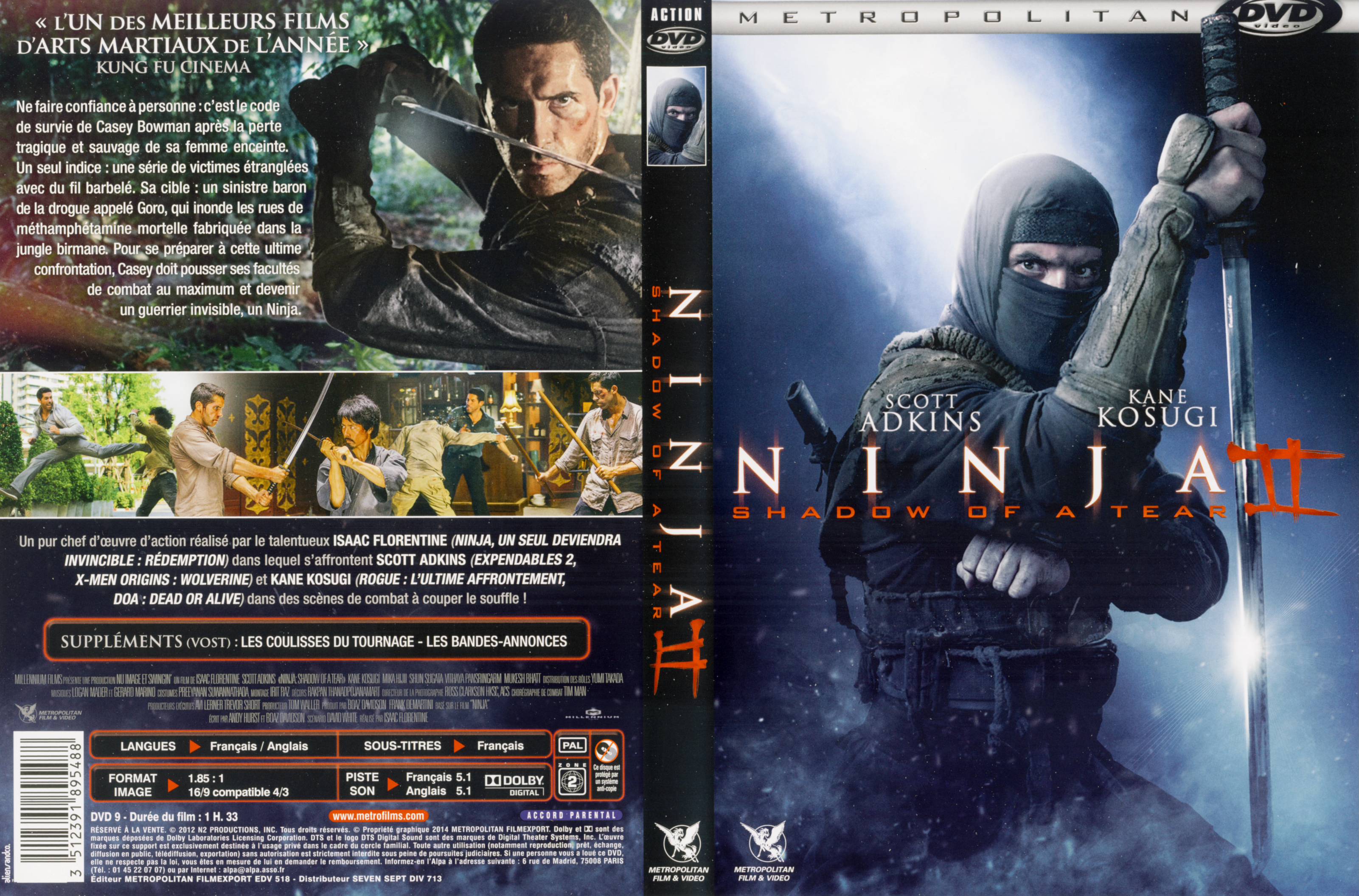 Jaquette DVD Ninja 2 : Shadow of a Tear