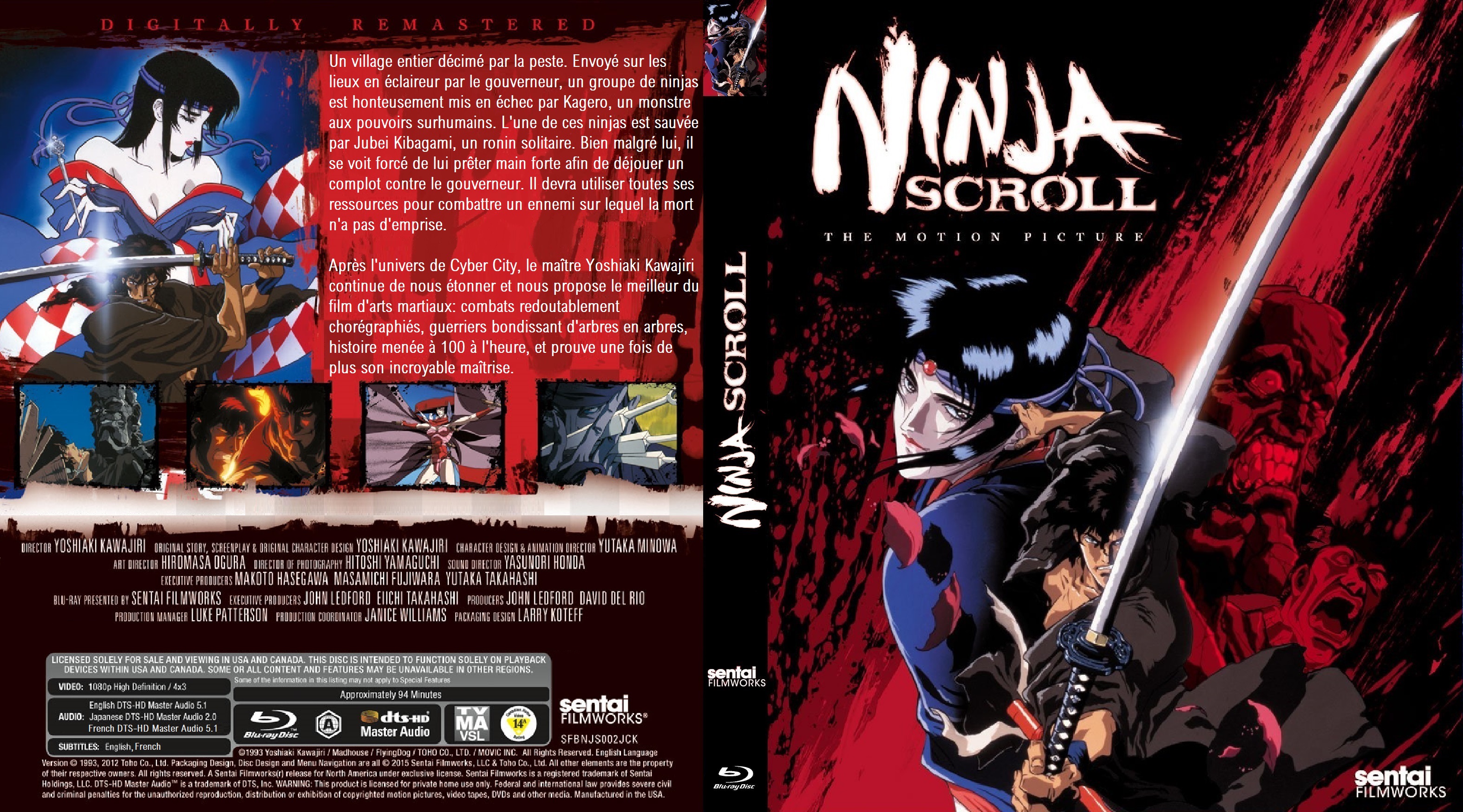 Jaquette DVD Ninja Scroll custom (BLU-RAY)