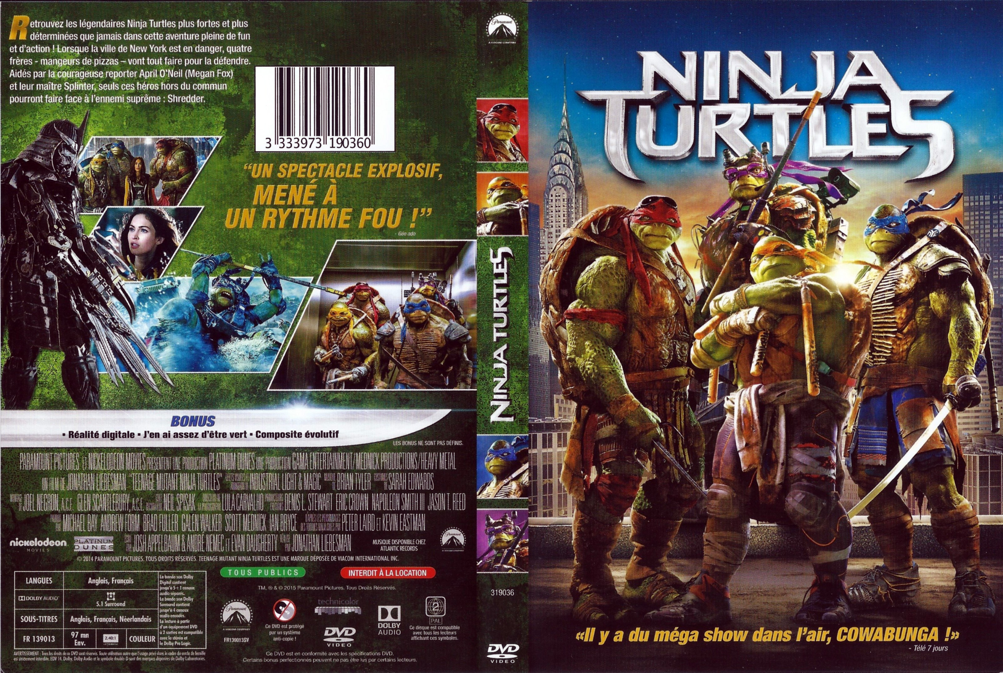 Jaquette DVD Ninja Turtles