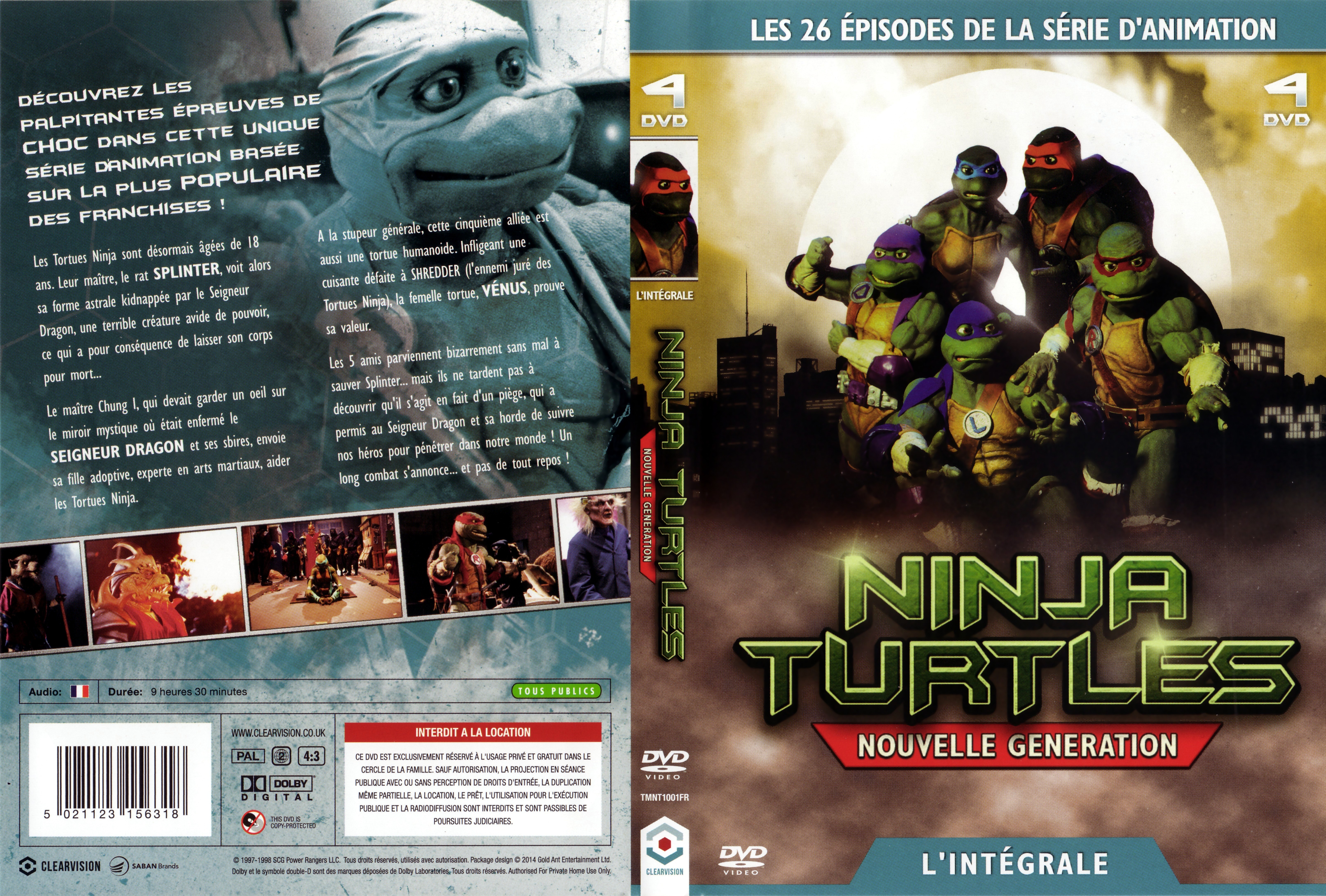 Jaquette DVD Ninja Turtles - Nouvelle gnration srie TV