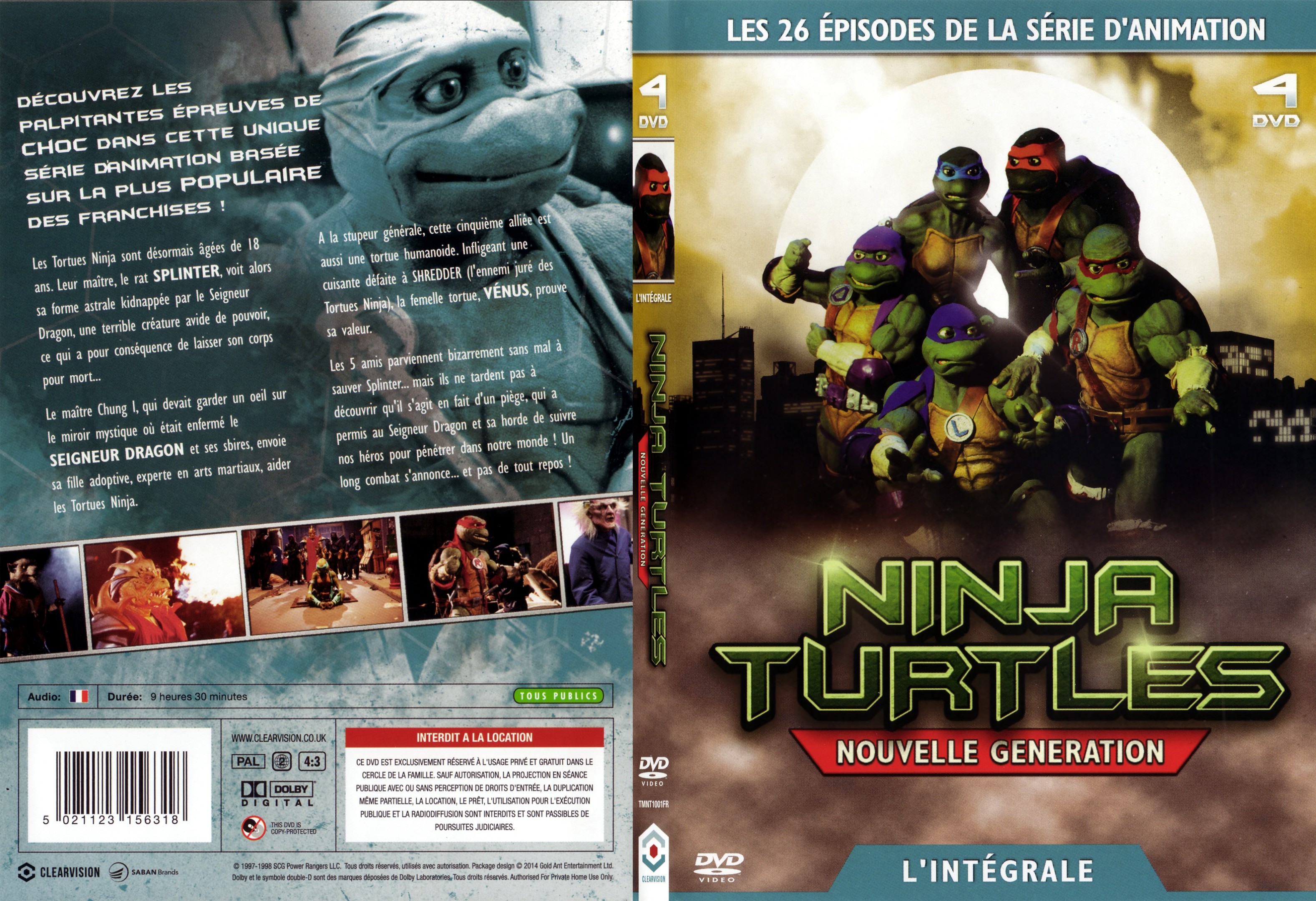 Jaquette DVD Ninja Turtles - Nouvelle gnration srie TV - SLIM