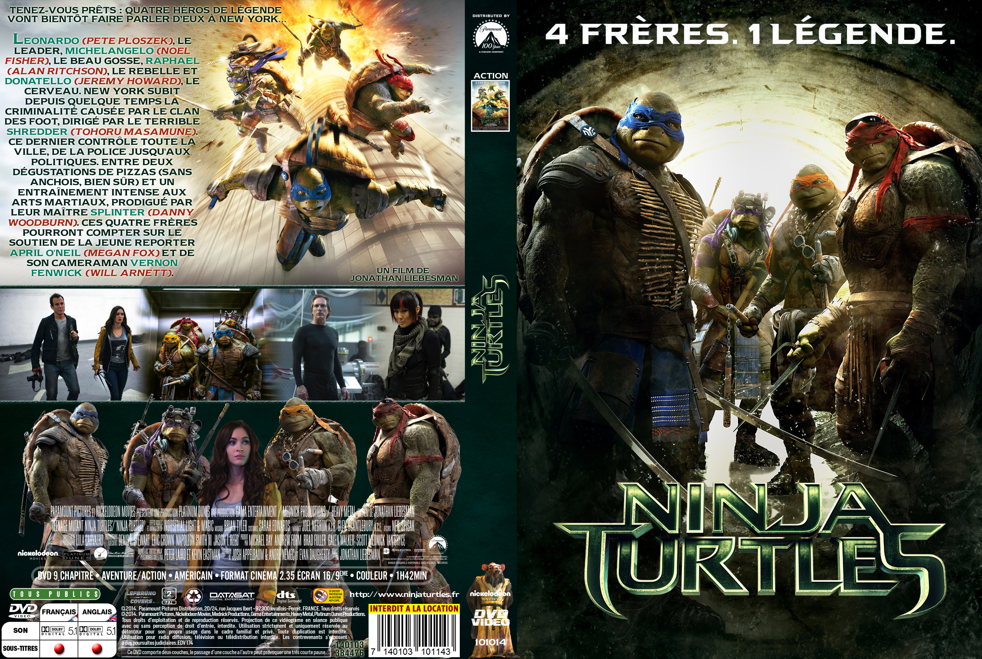 Jaquette DVD Ninja Turtles custom