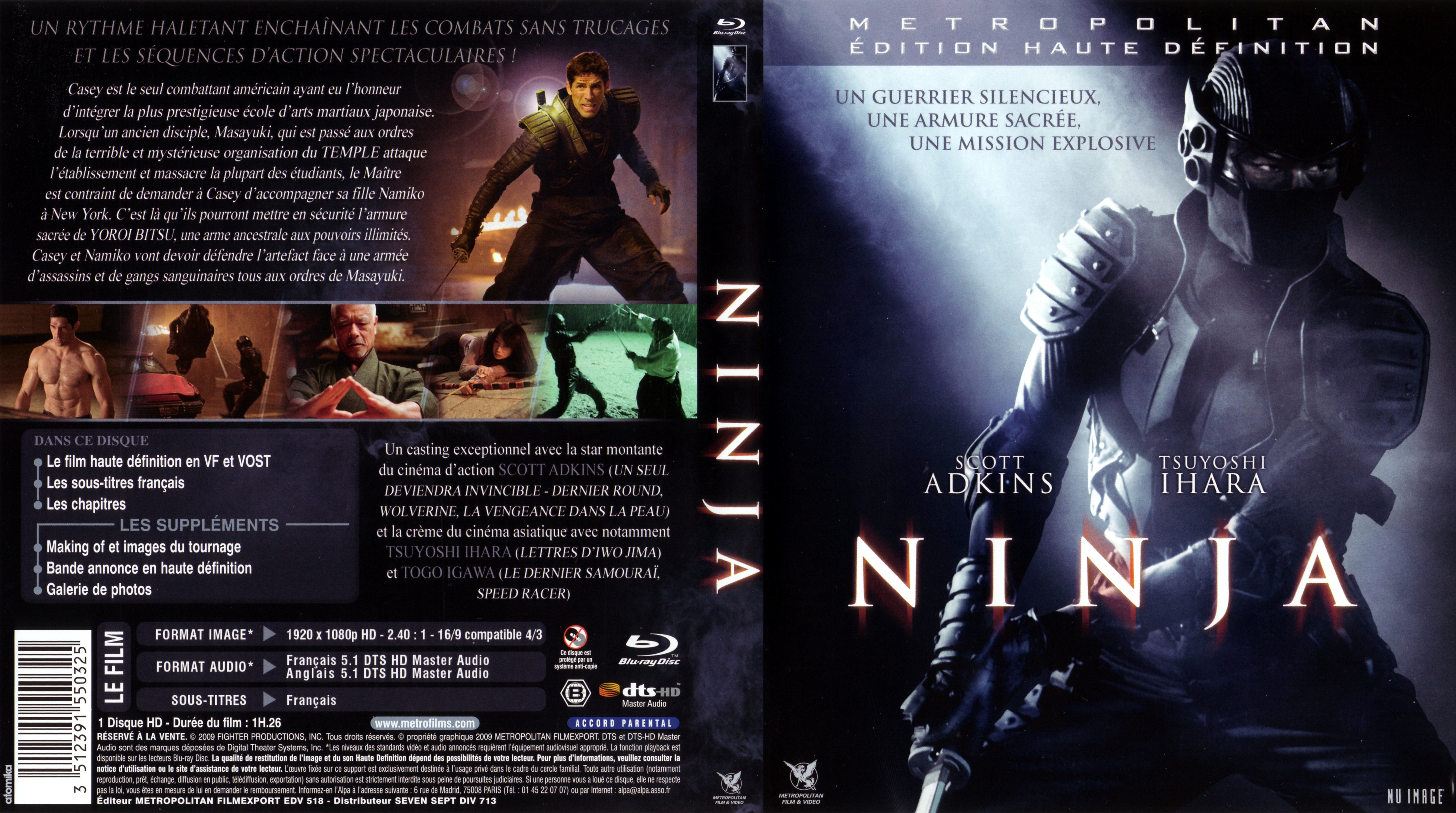 Jaquette DVD Ninja (BLU-RAY)
