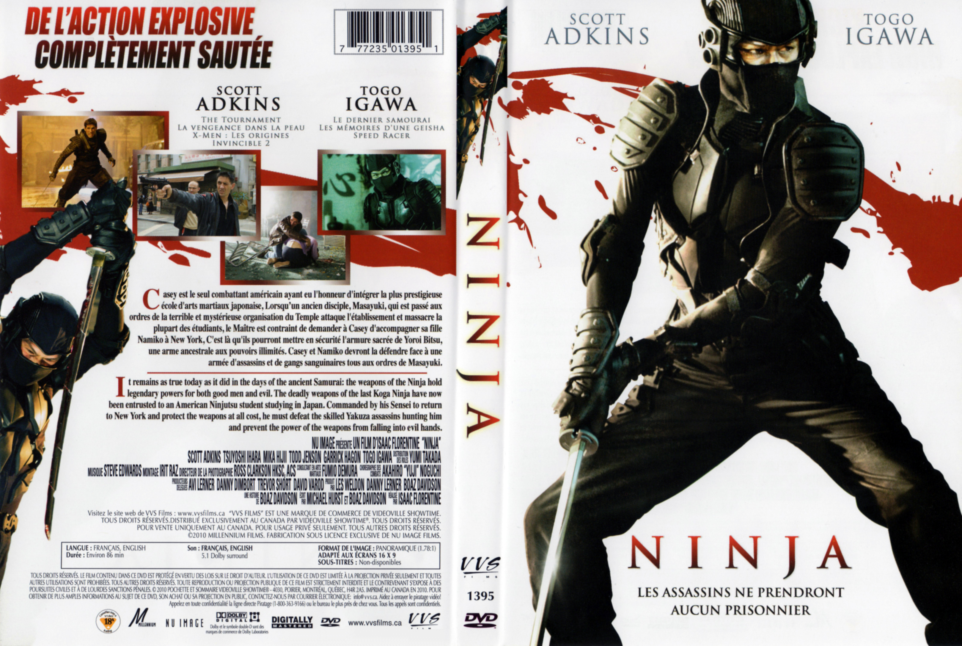 Jaquette DVD Ninja (Canadienne)