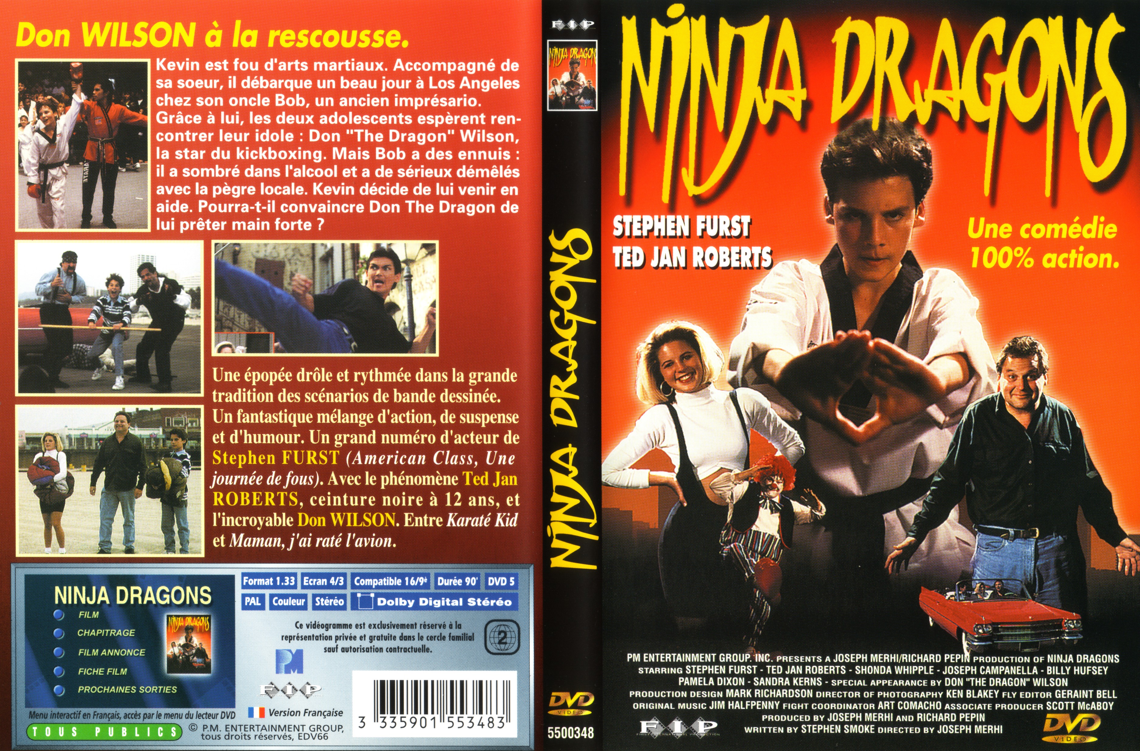 Jaquette DVD Ninja dragons