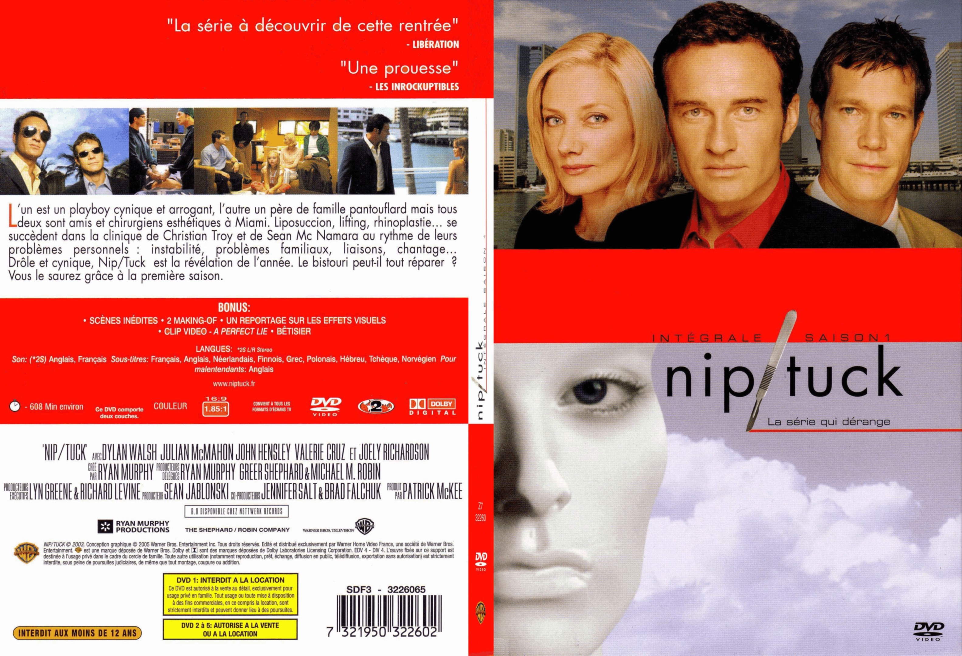 Jaquette DVD Nip-Tuck saison 1 COFFRET - SLIM