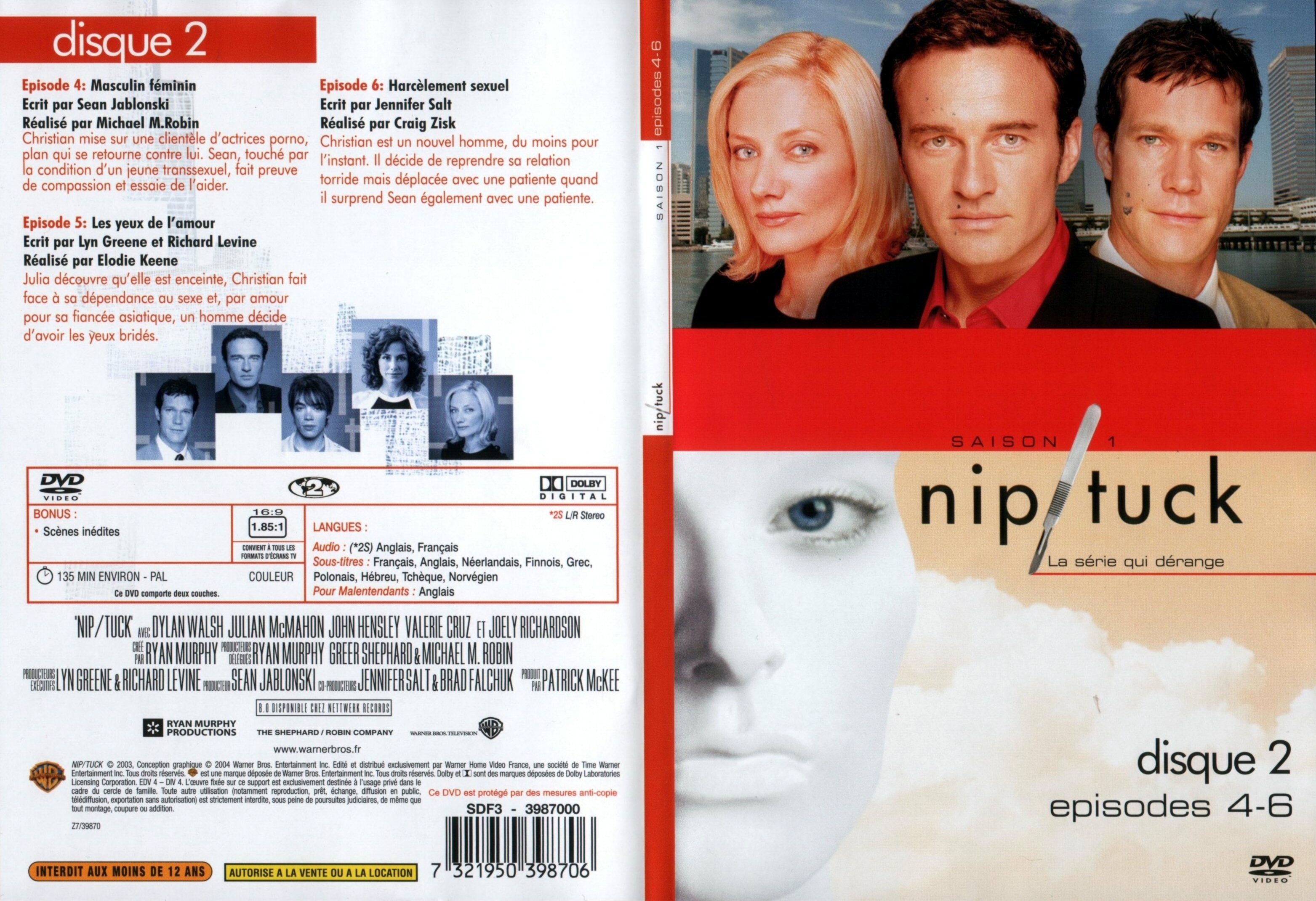 Jaquette DVD Nip-Tuck saison 1 dvd 2