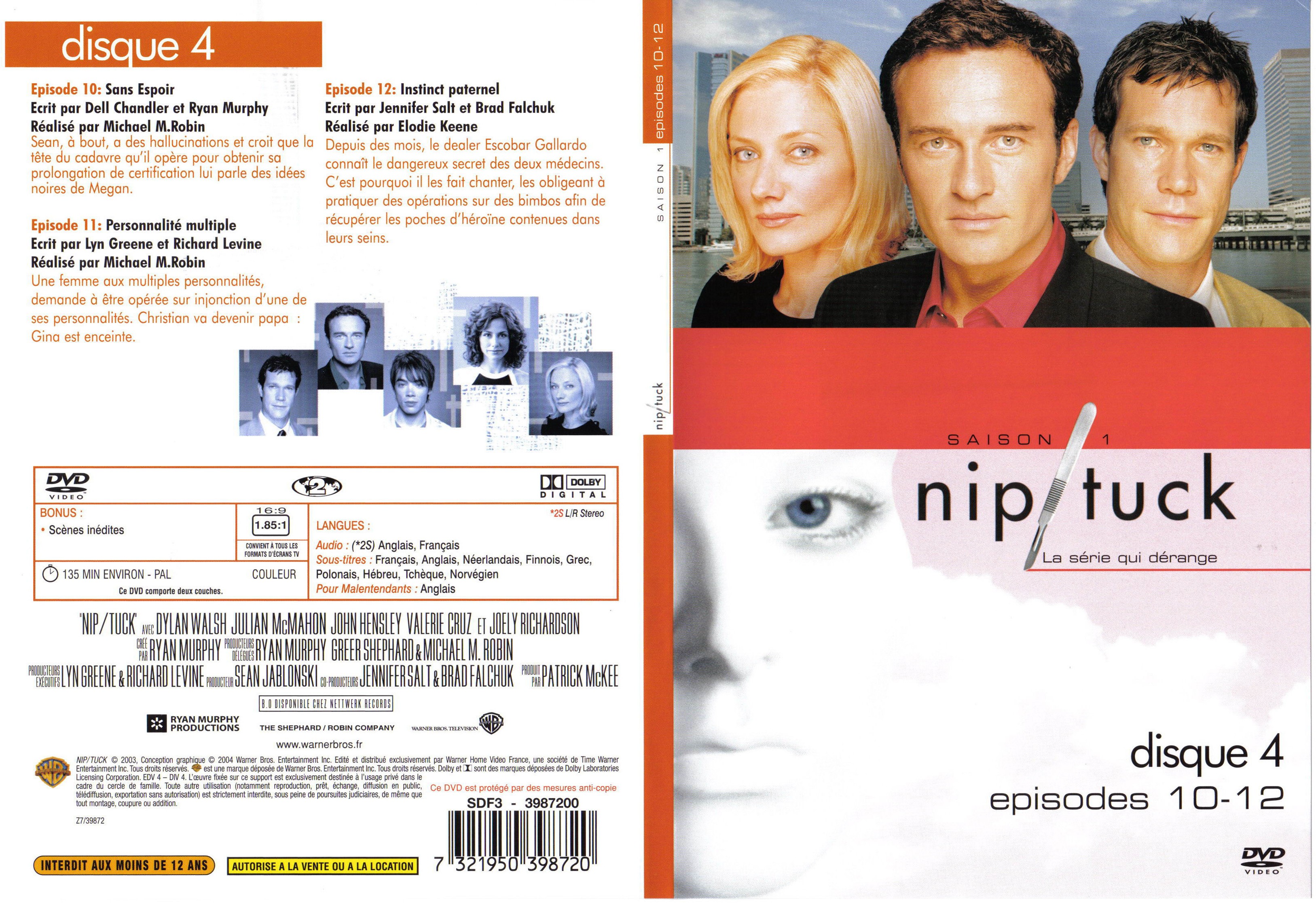 Jaquette DVD Nip-Tuck saison 1 dvd 4