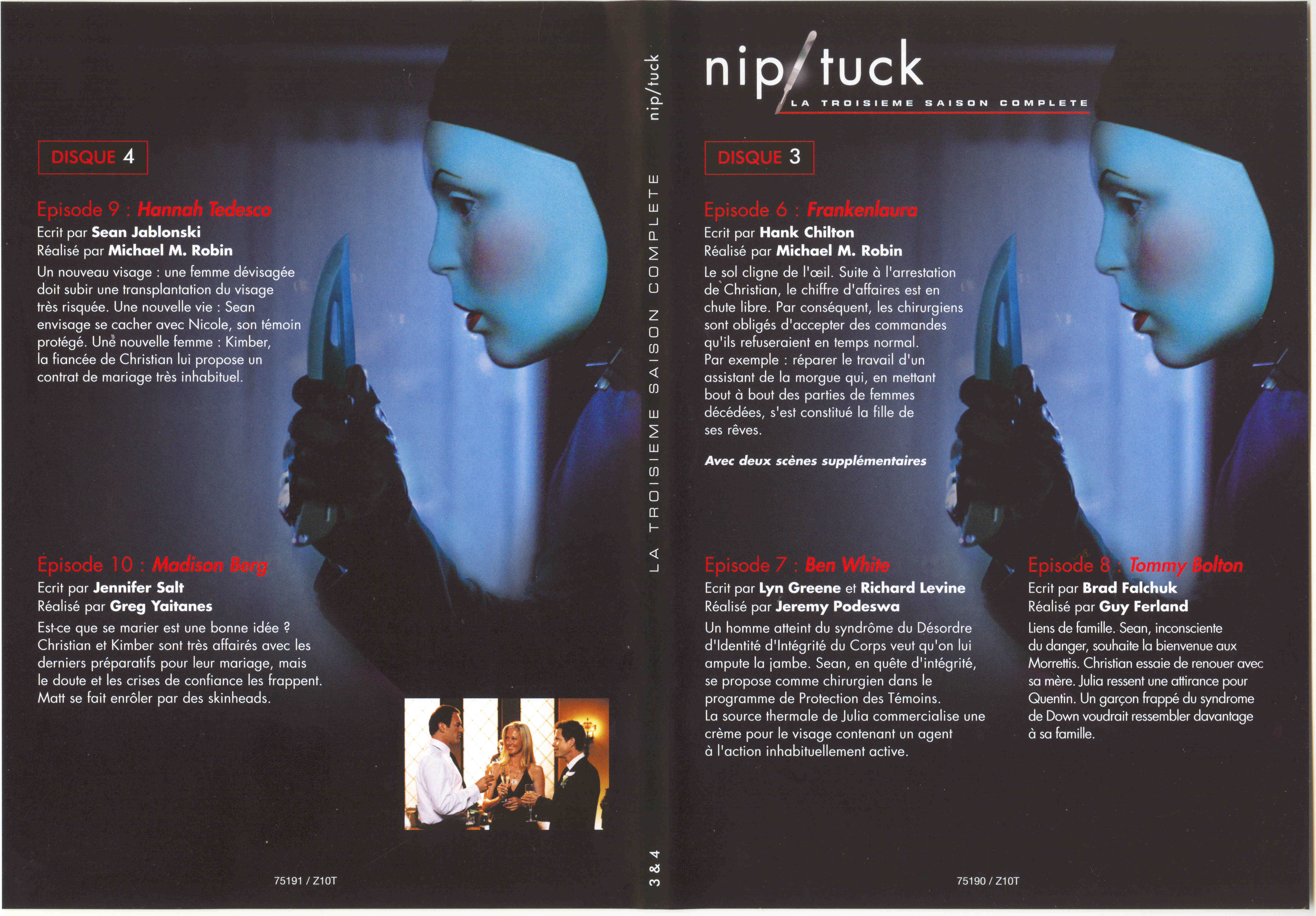 Jaquette DVD Nip-Tuck saison 3 DVD 2