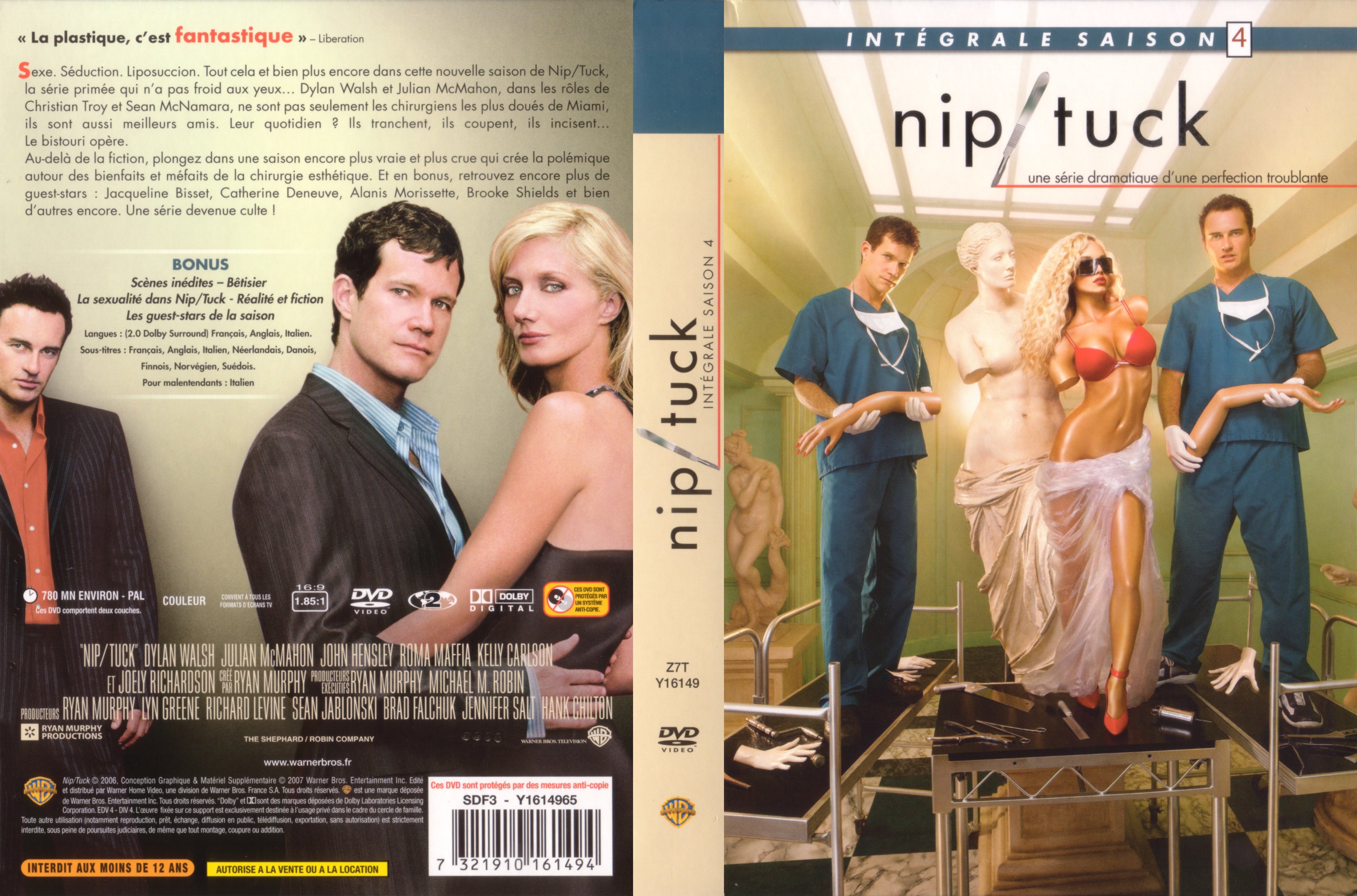 Jaquette DVD Nip-Tuck saison 4 COFFRET