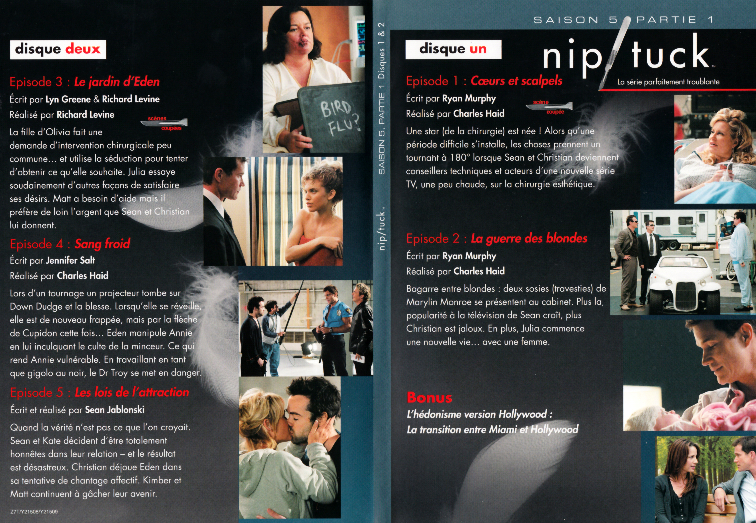 Jaquette DVD Nip-Tuck saison 5 Partie 1 DVD 1