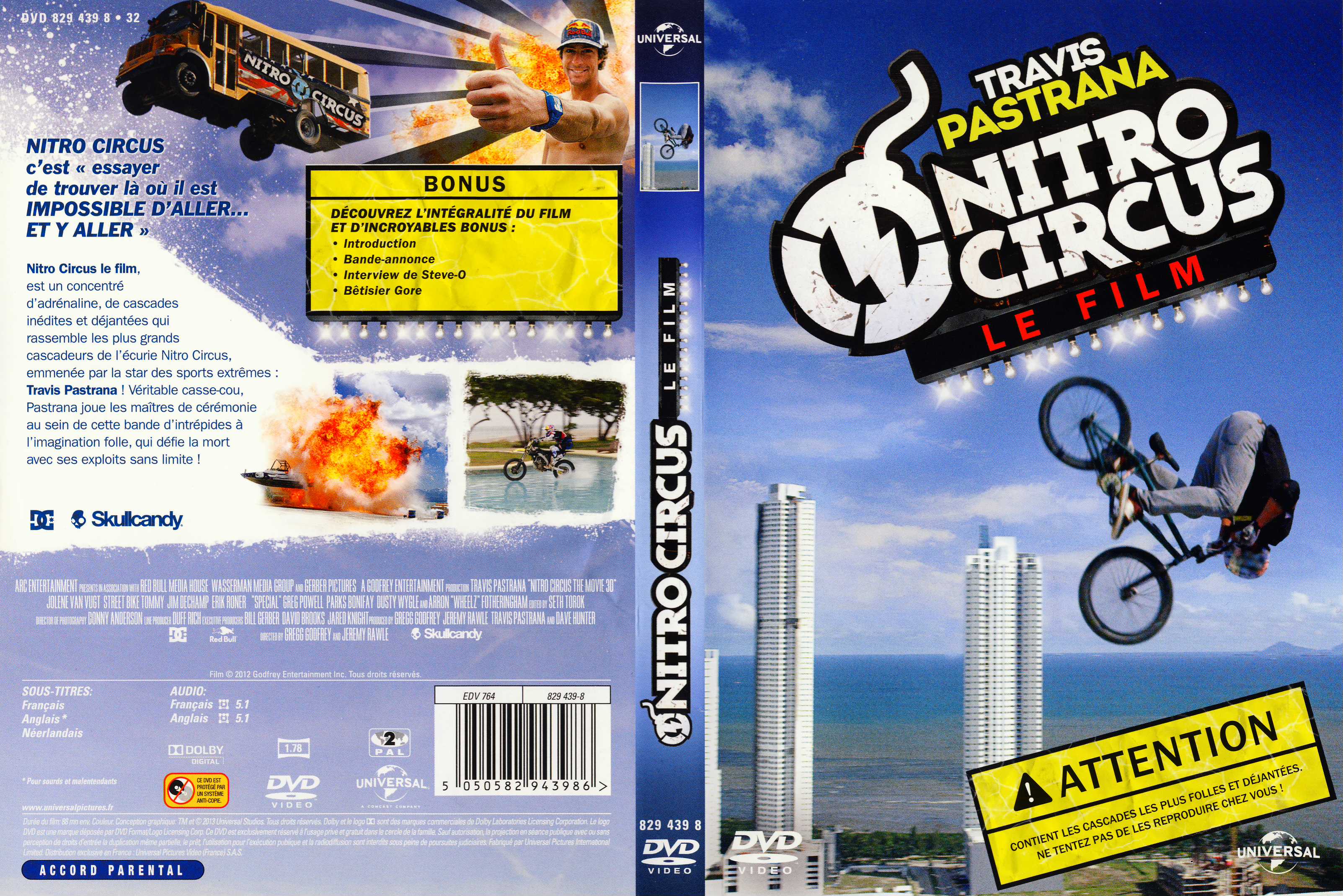 Jaquette DVD Nitro circus Le film