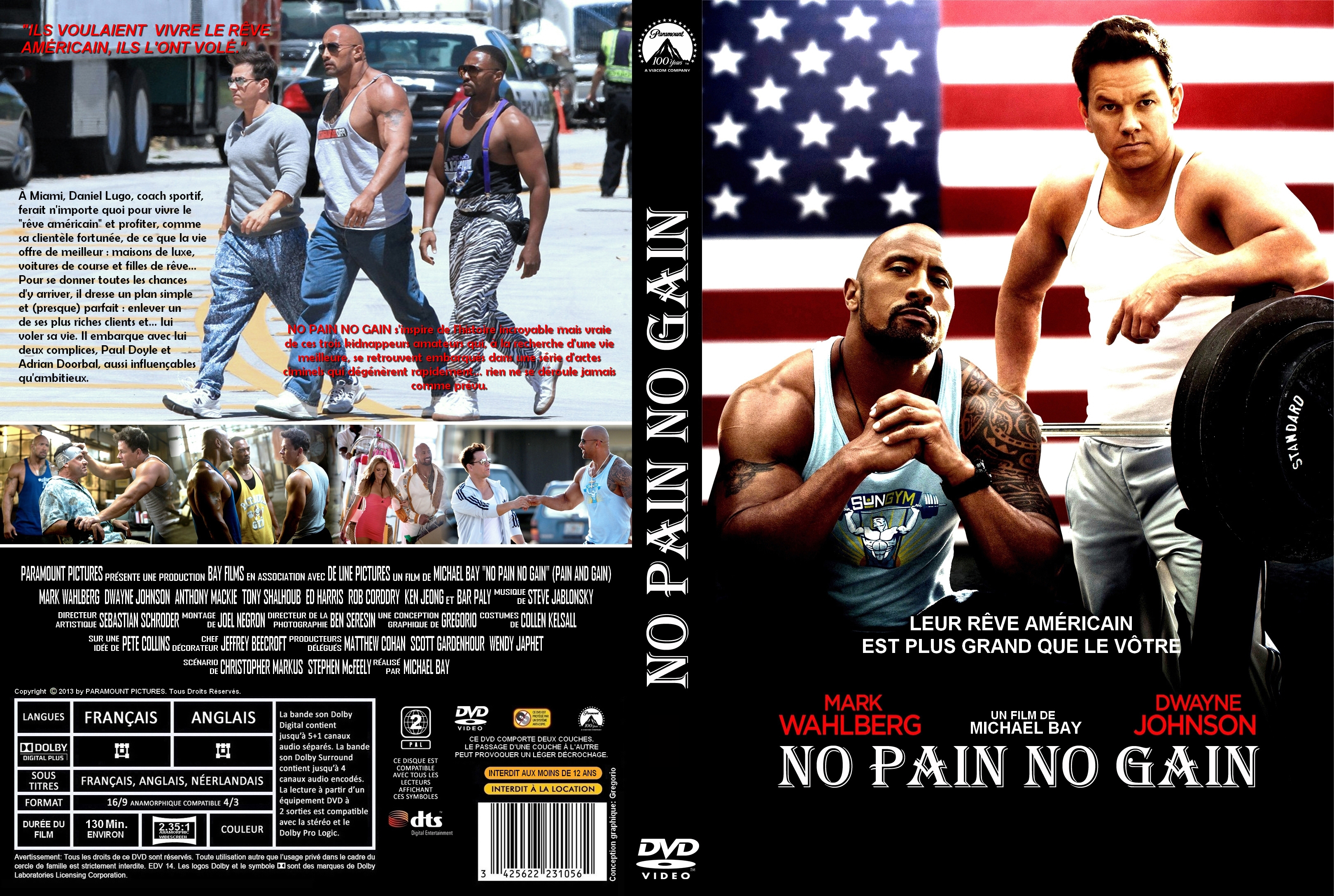 Jaquette DVD No Pain No Gain custom