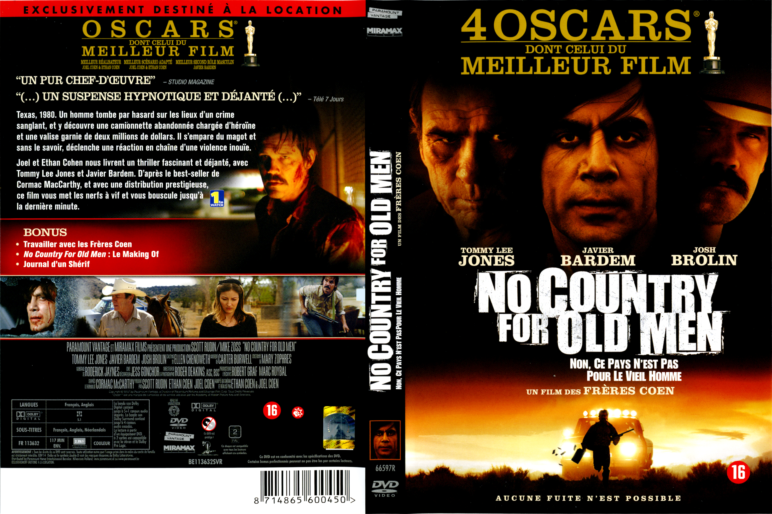 Jaquette DVD No country for old men