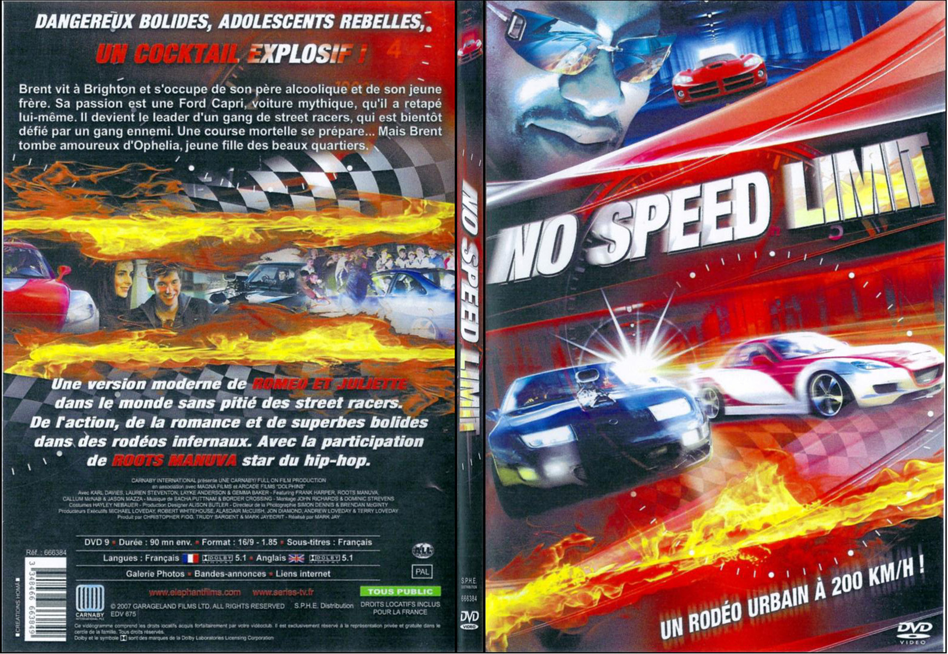 Jaquette DVD No speed limit - SLIM
