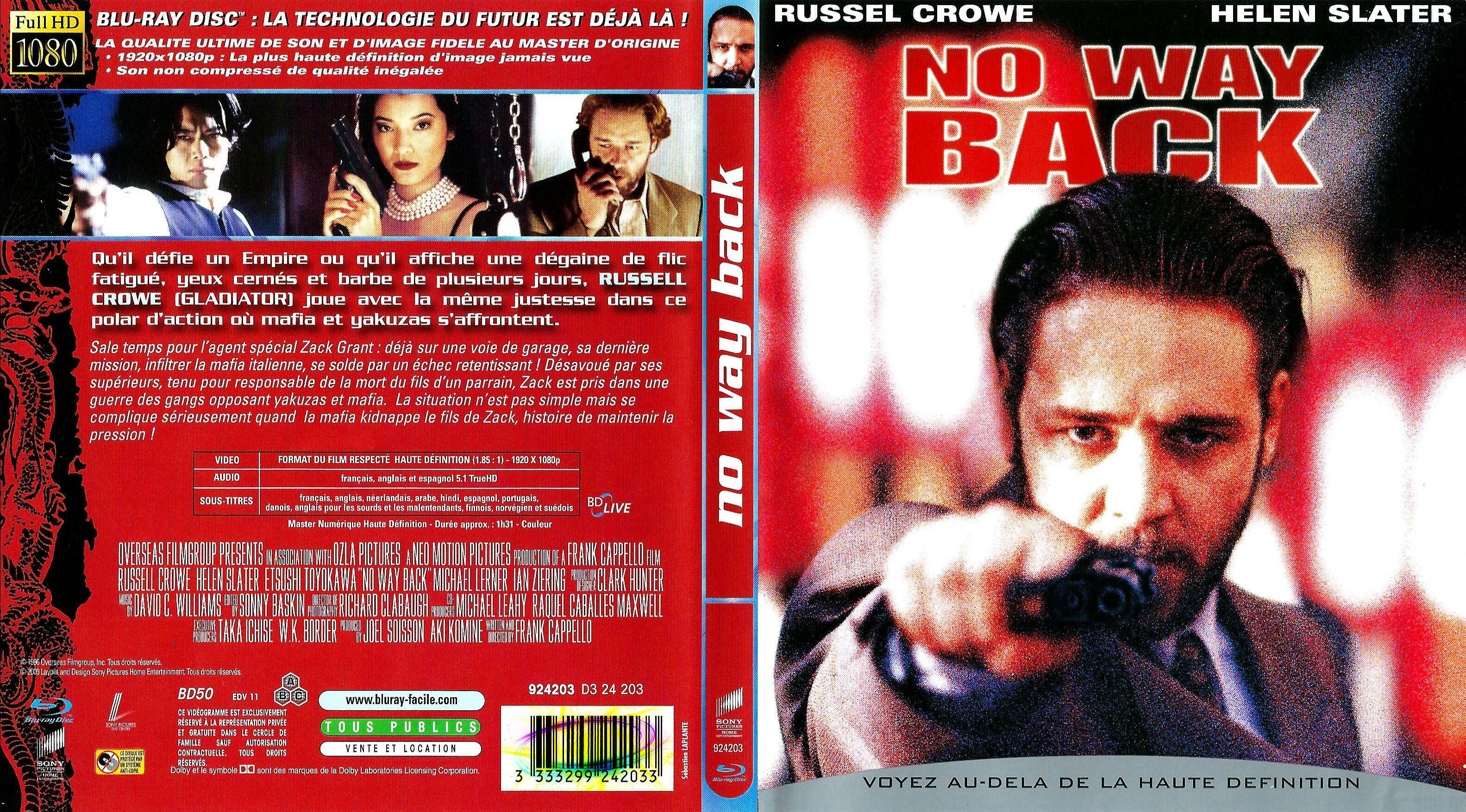 Jaquette DVD No way back (BLU-RAY)