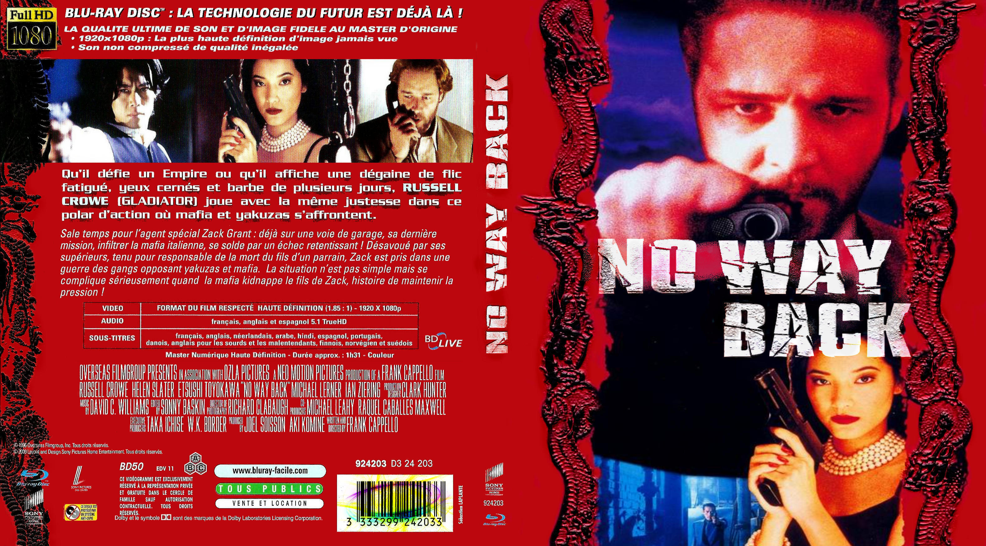 Jaquette DVD No way back custom (BLU-RAY)