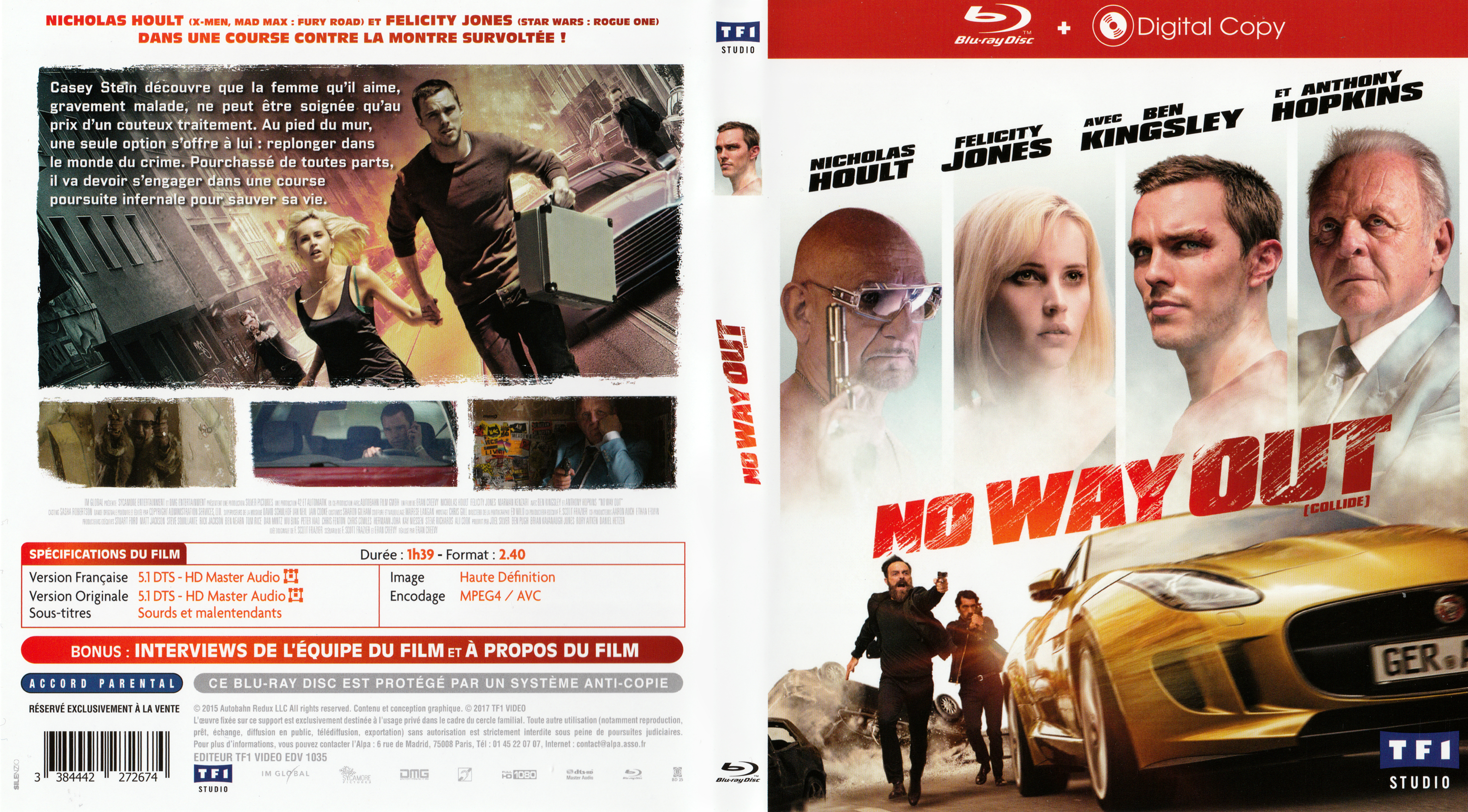 Jaquette DVD No way out (BLU-RAY)