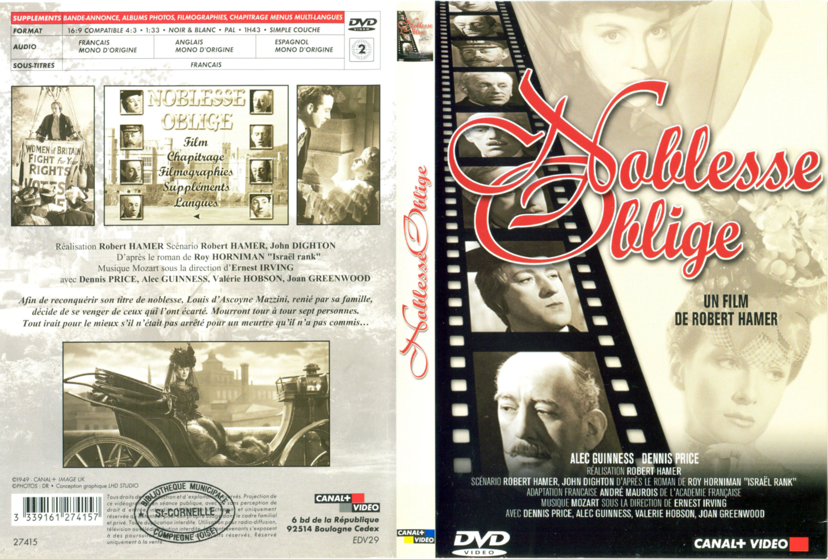 Jaquette DVD Noblesse oblige