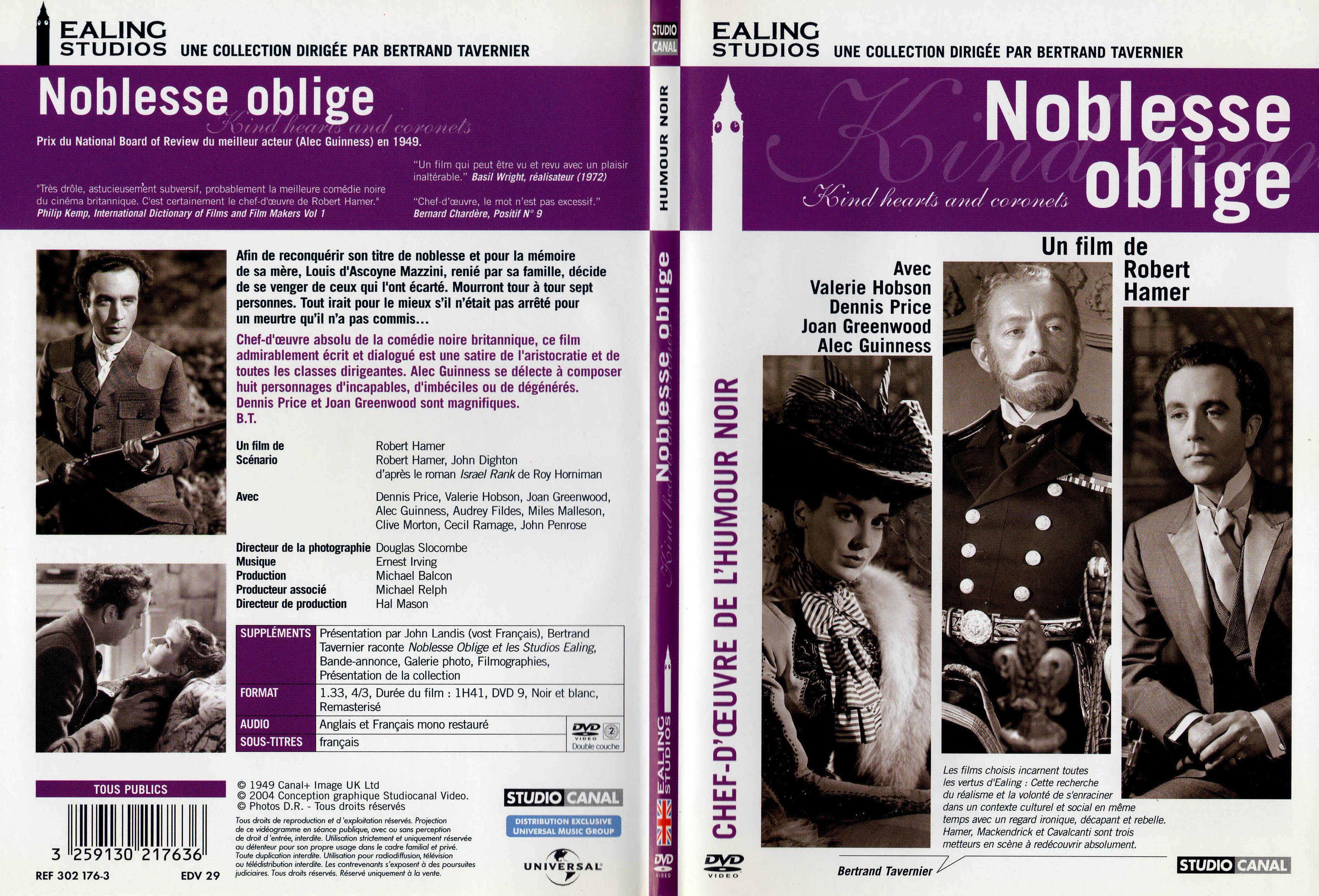 Jaquette DVD Noblesse oblige - SLIM v2