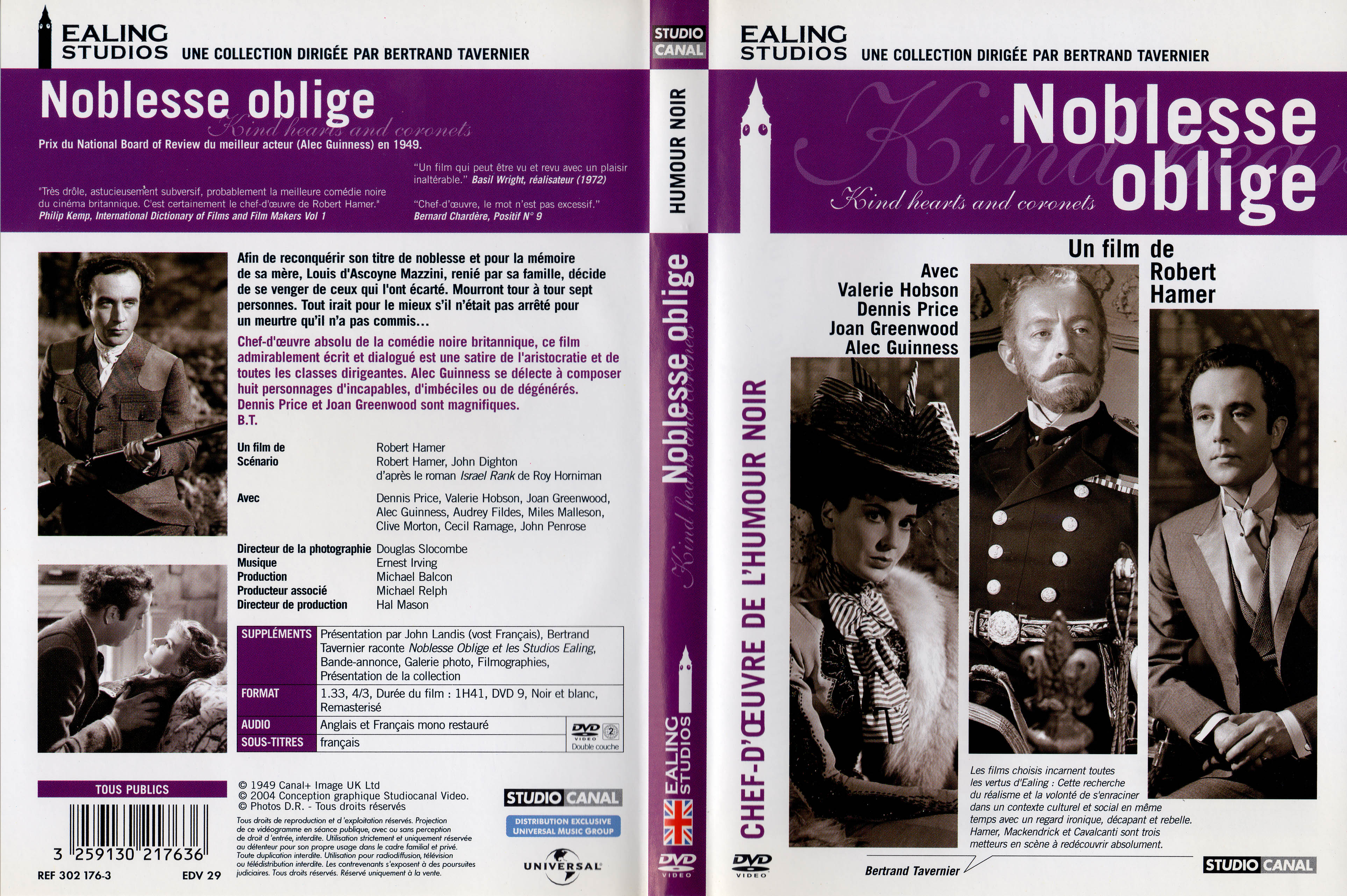 Jaquette DVD Noblesse oblige v2