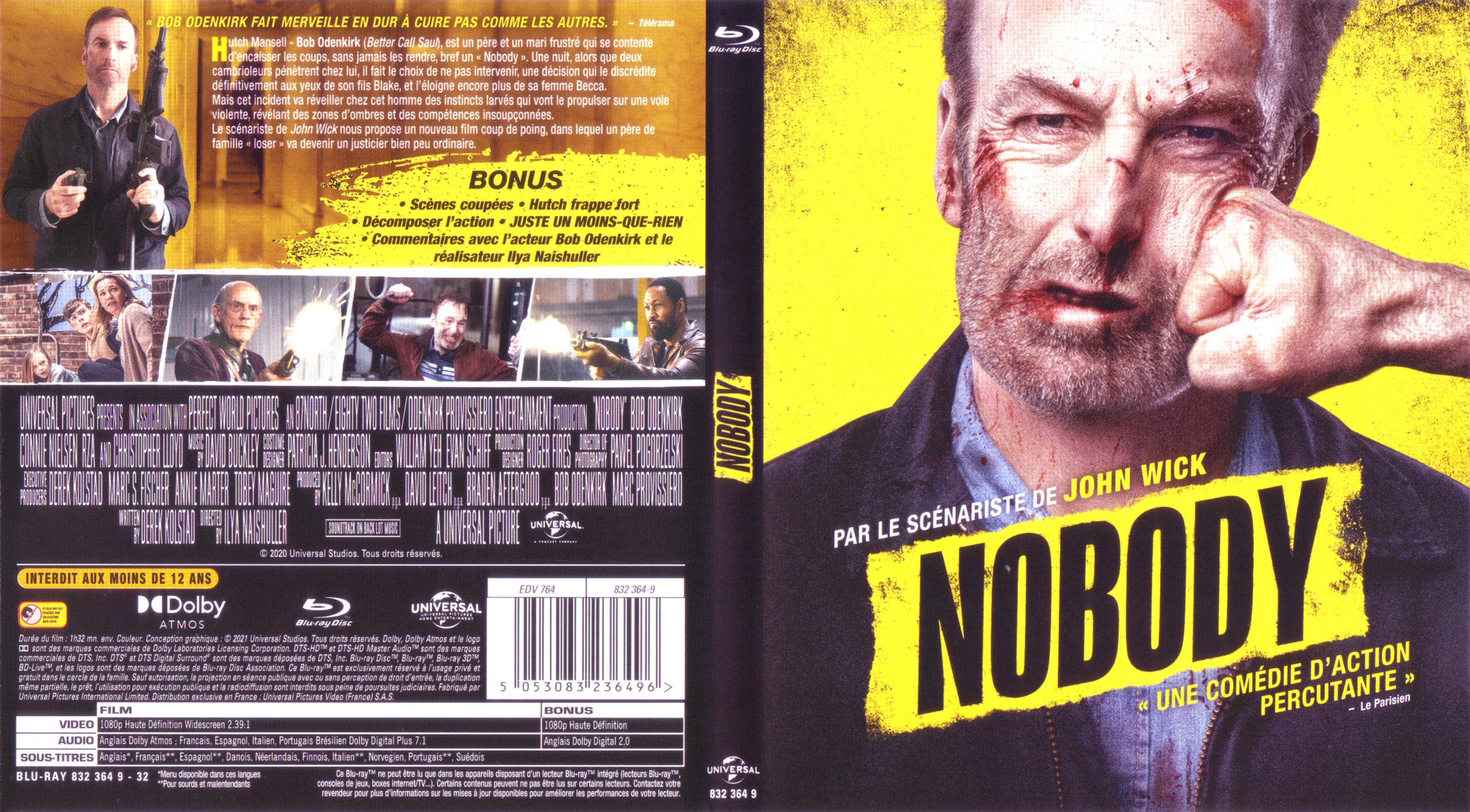 Jaquette DVD Nobody (BLU-RAY)