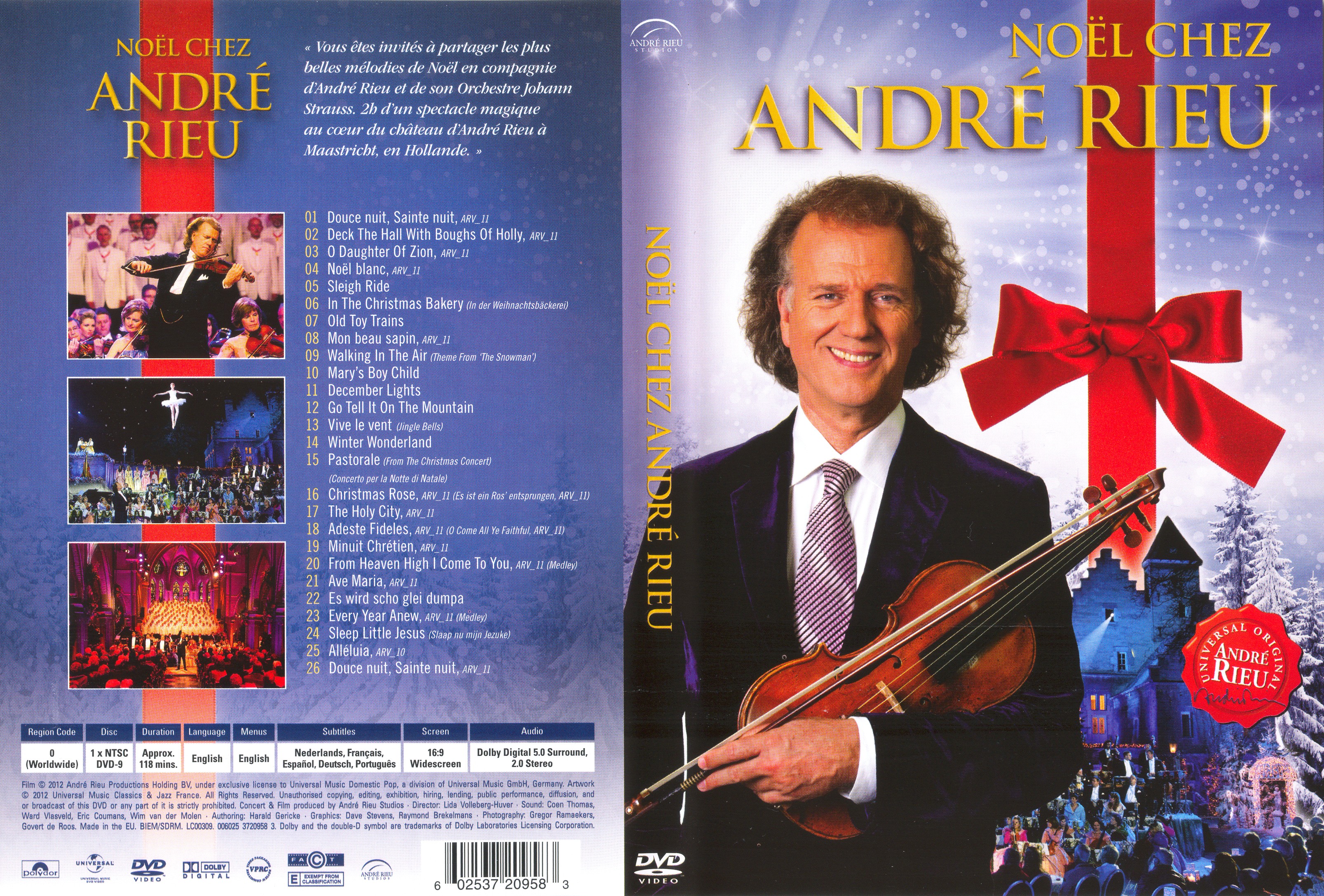 Jaquette DVD Noel chez Andr Rieu