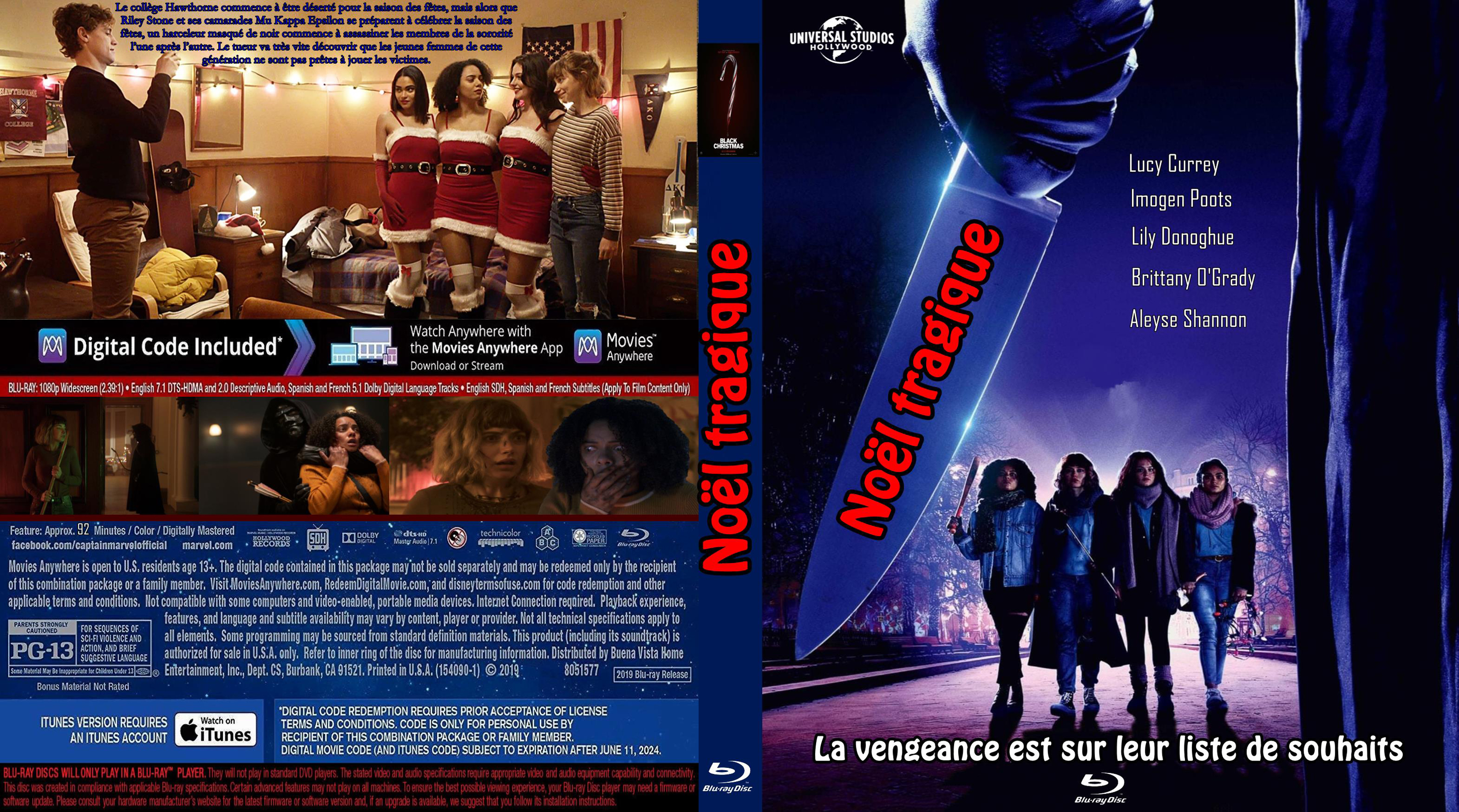 Jaquette DVD Noel tragique custom