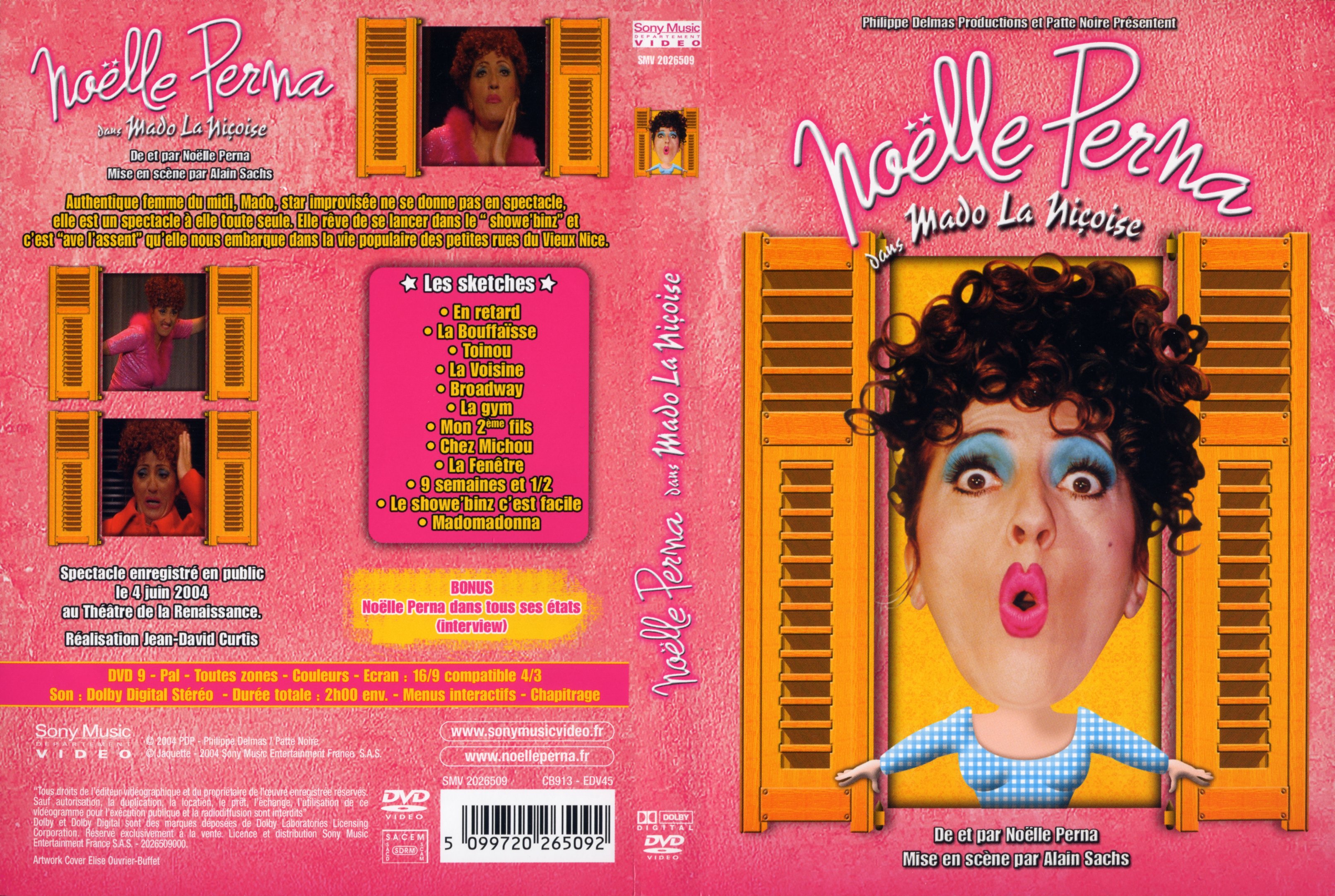 Jaquette DVD Noelle Perna - Mado la nicoise