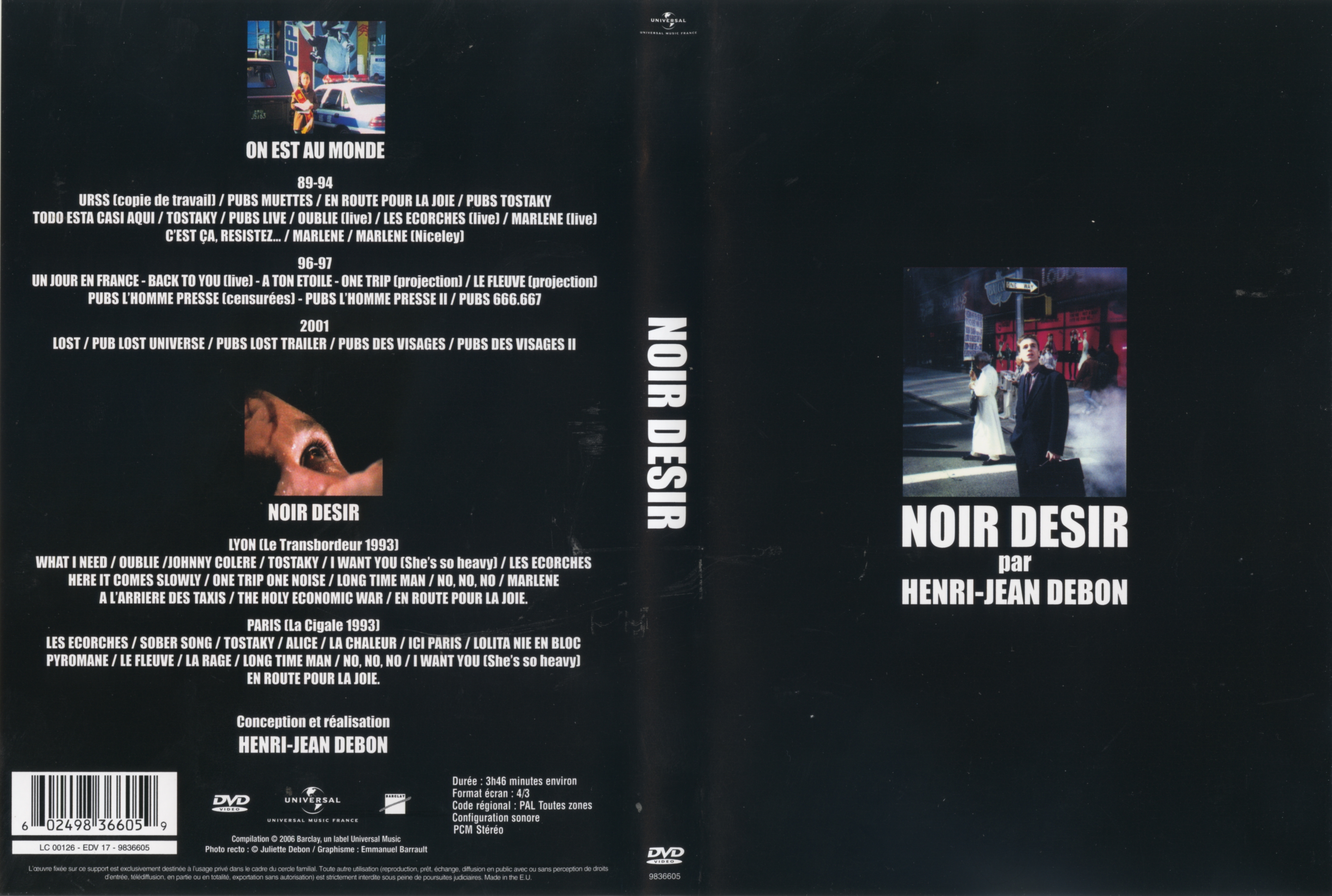Jaquette DVD Noir Dsir