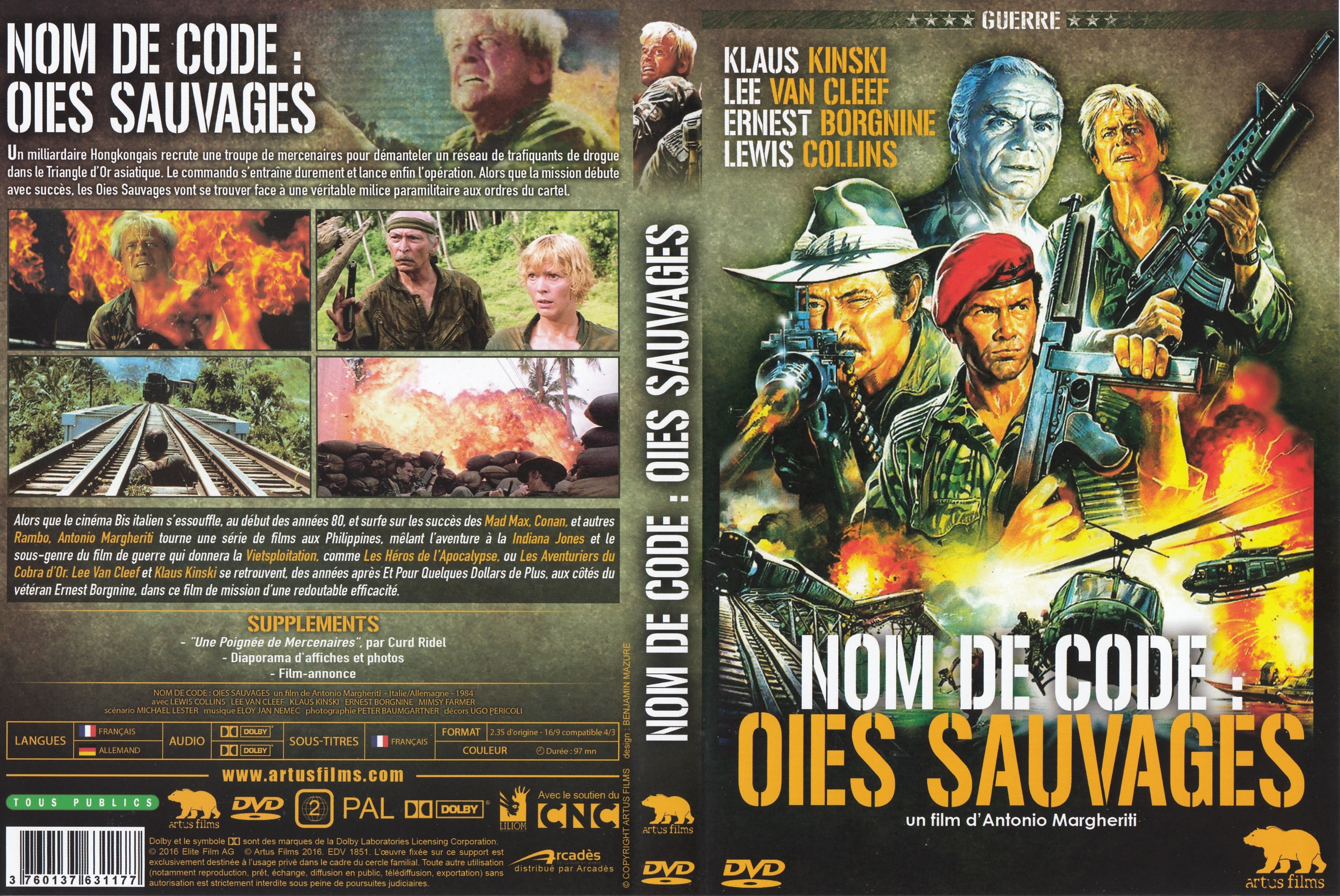 Jaquette DVD Nom de code : Oies sauvages
