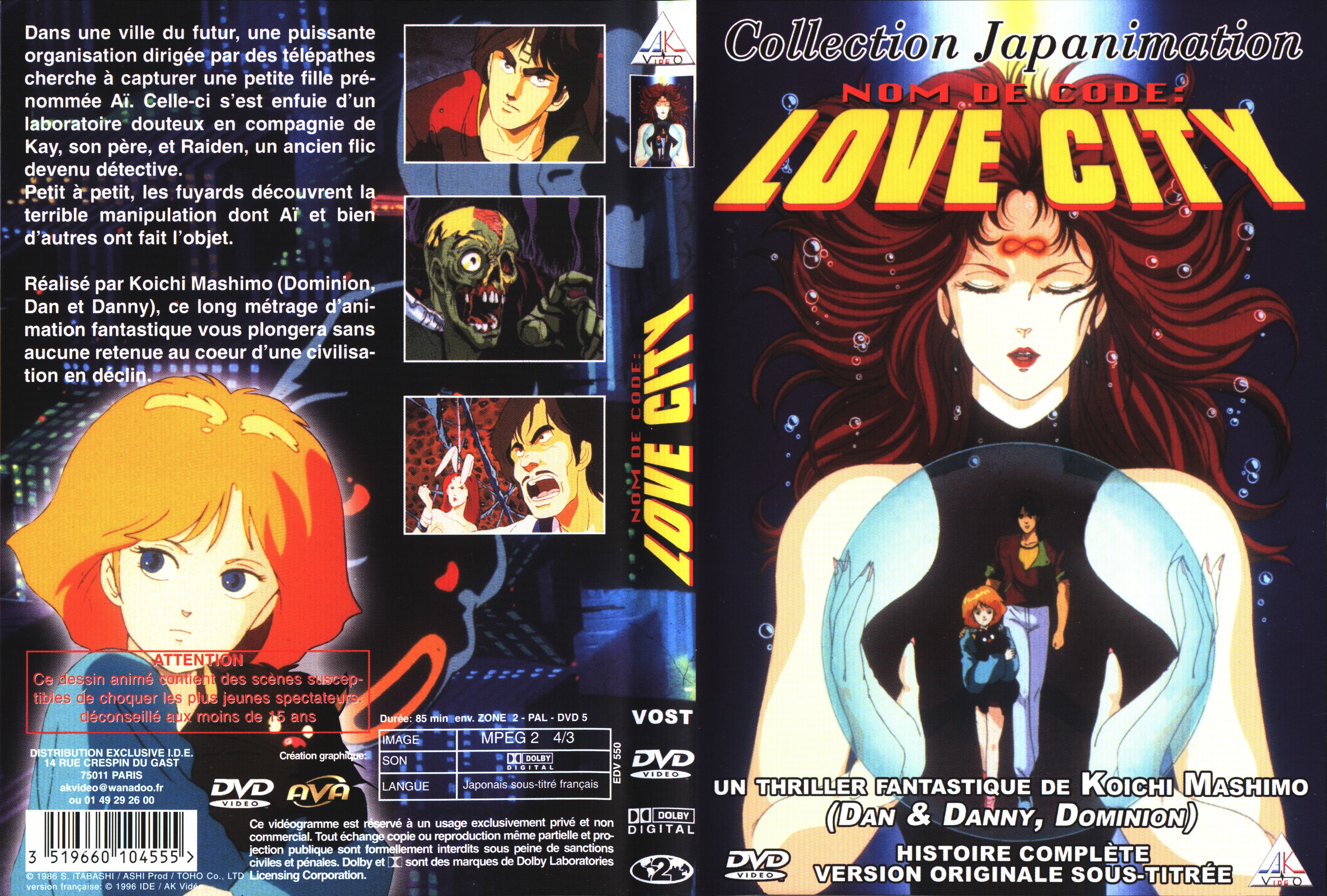 Jaquette DVD Nom de code love city