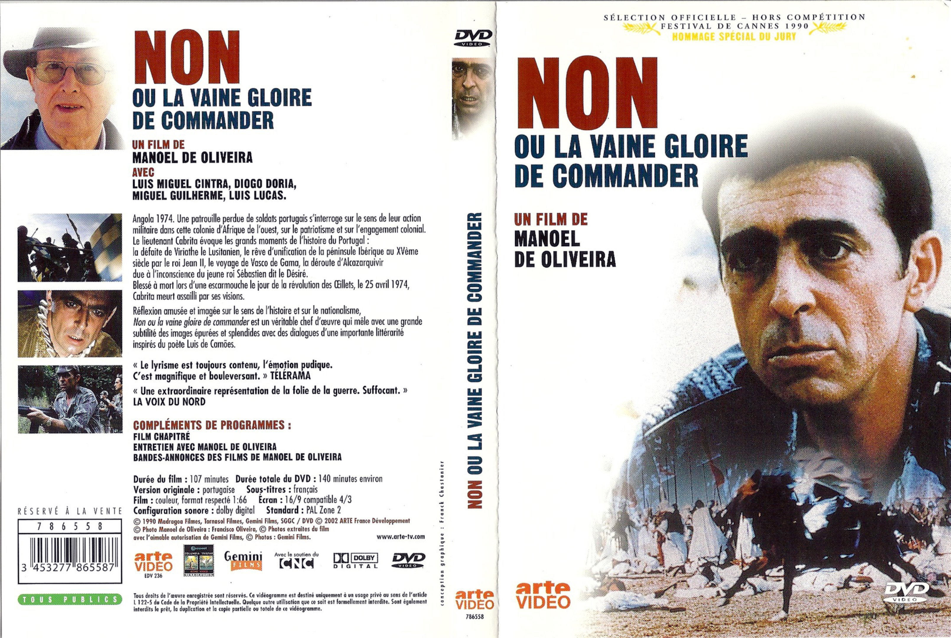 Jaquette DVD Non ou la vaine gloire de commander