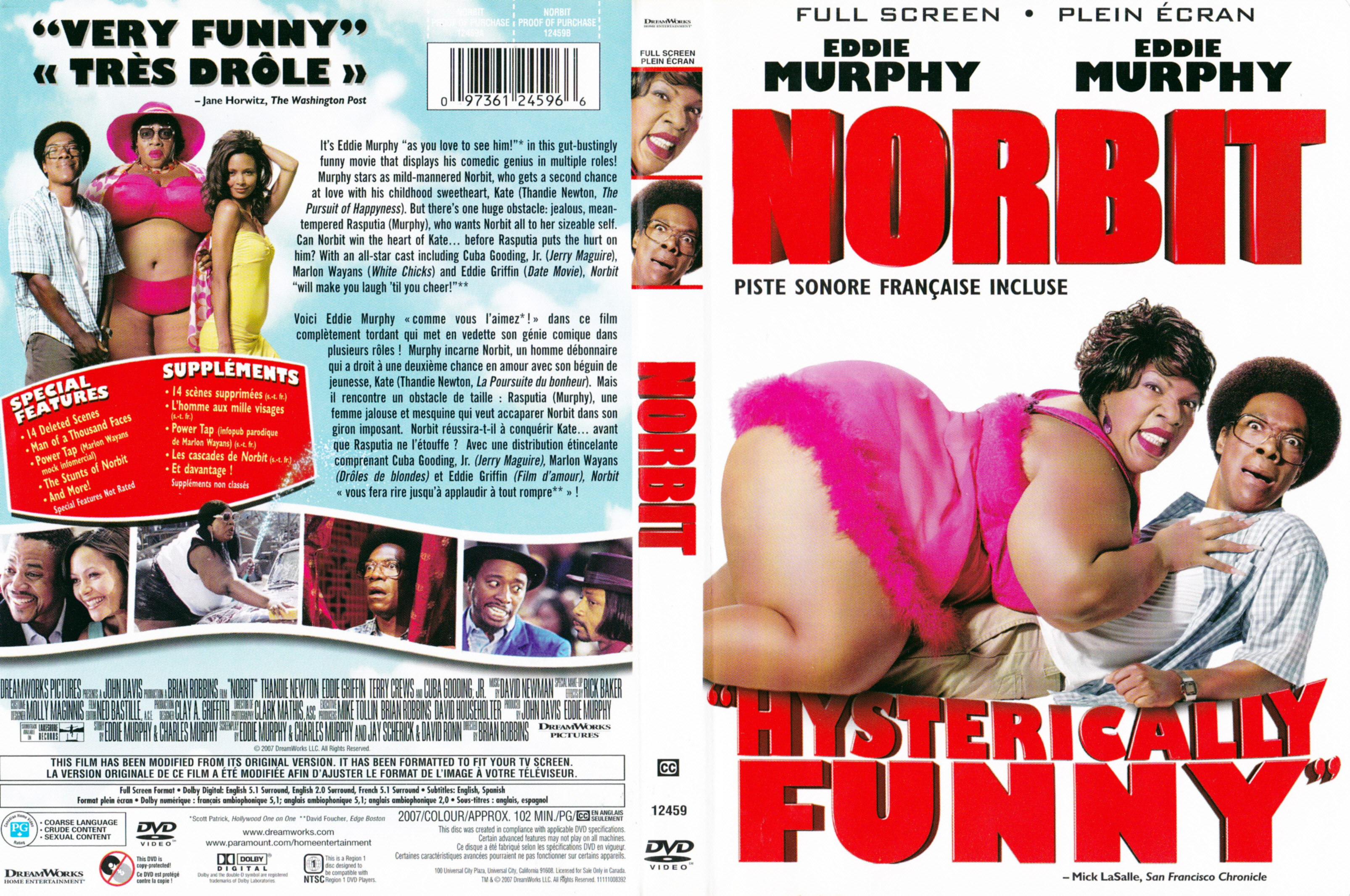 Jaquette DVD Norbit (Canadienne)