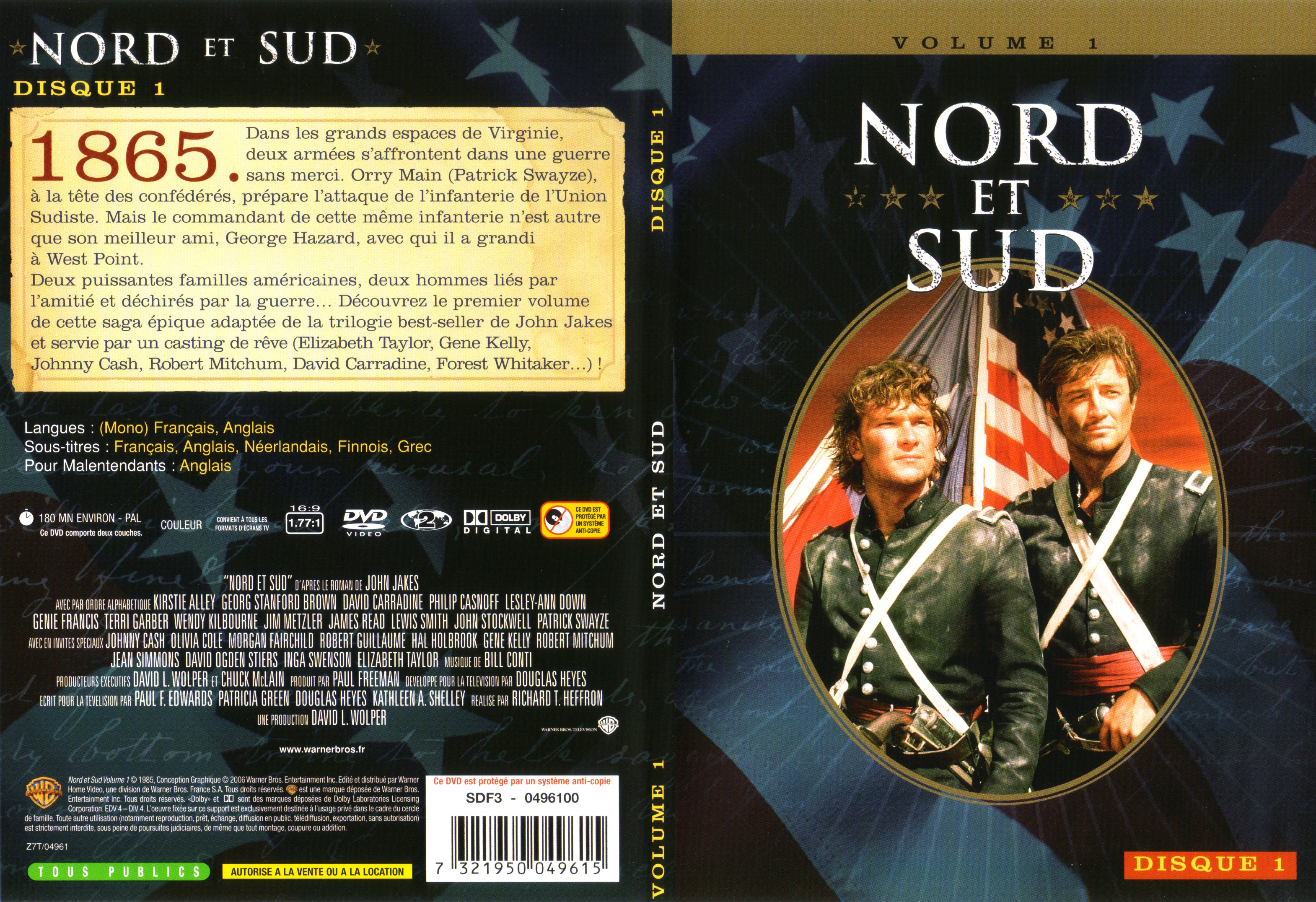 Jaquette DVD Nord et sud vol 1 dvd 1 v2
