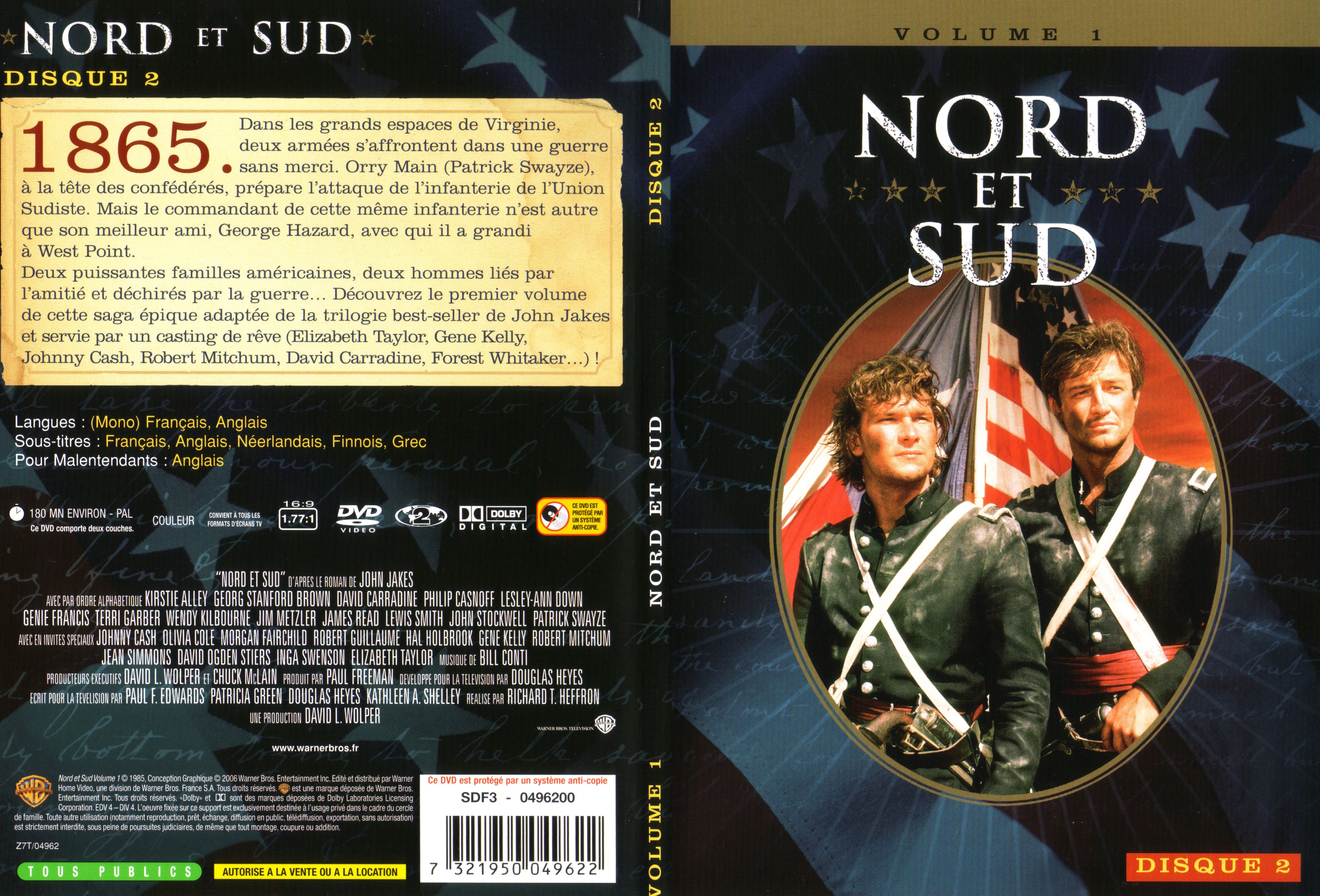 Jaquette DVD Nord et sud vol 1 dvd 2 v2