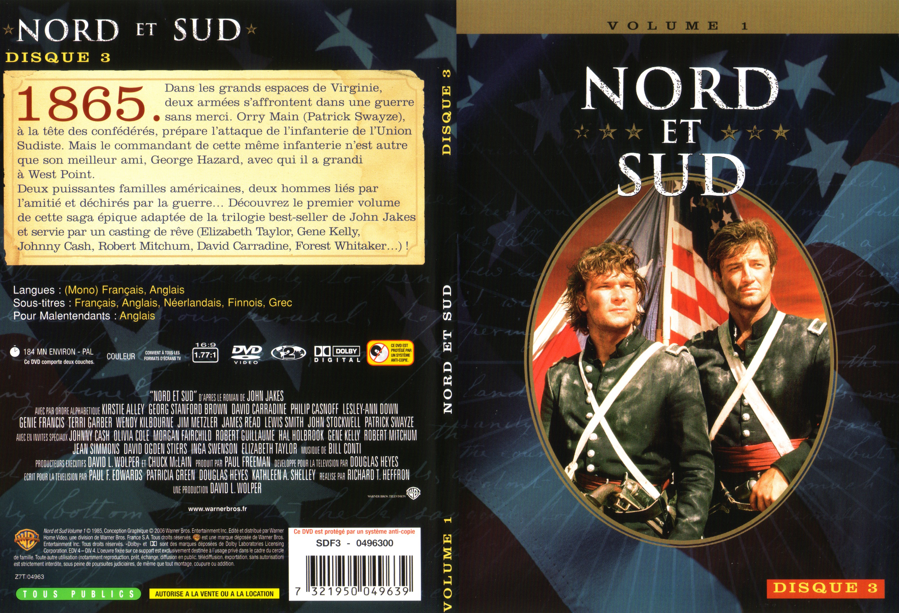 Jaquette DVD Nord et sud vol 1 dvd 3 v2