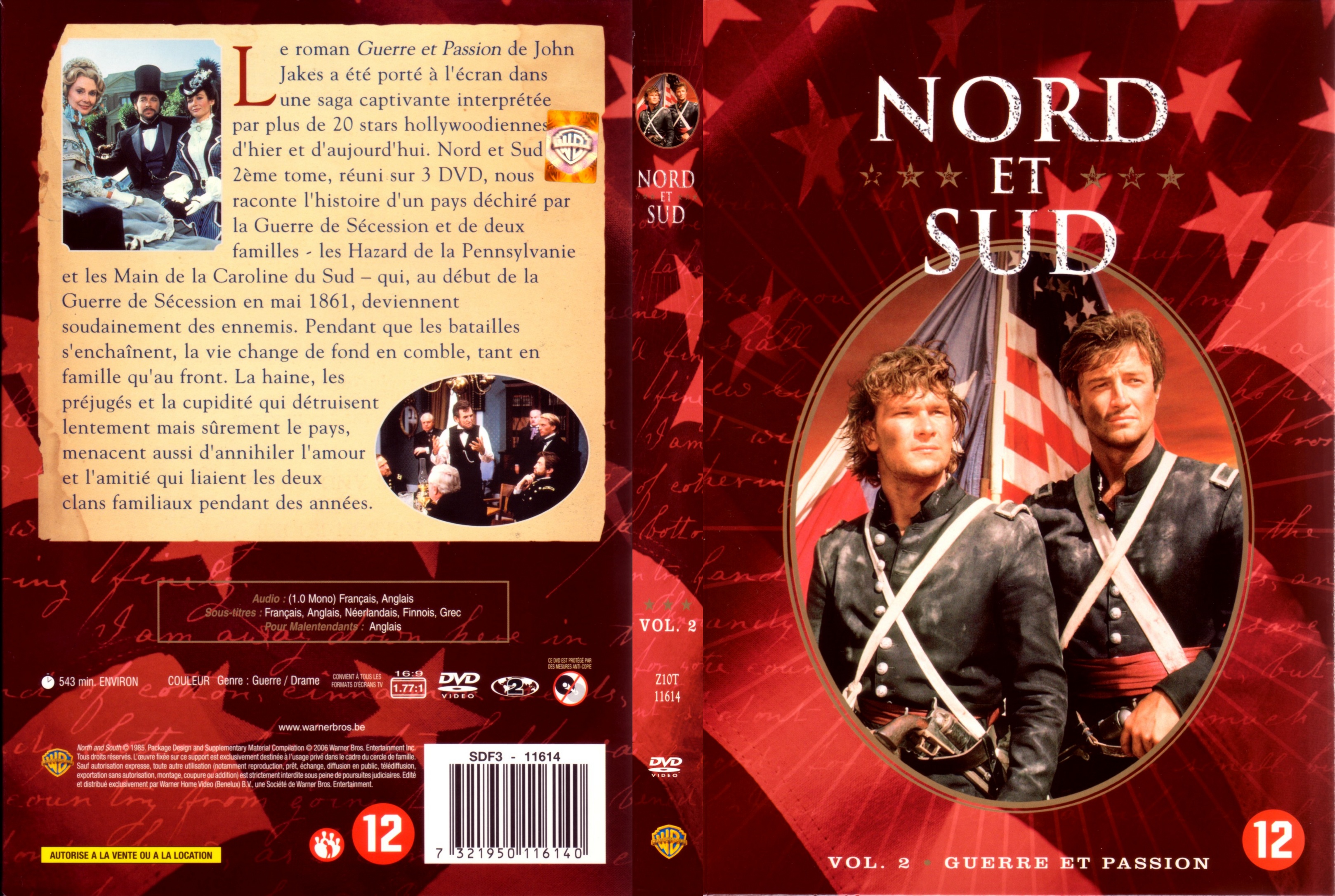 Jaquette DVD Nord et sud vol 2 COFFRET