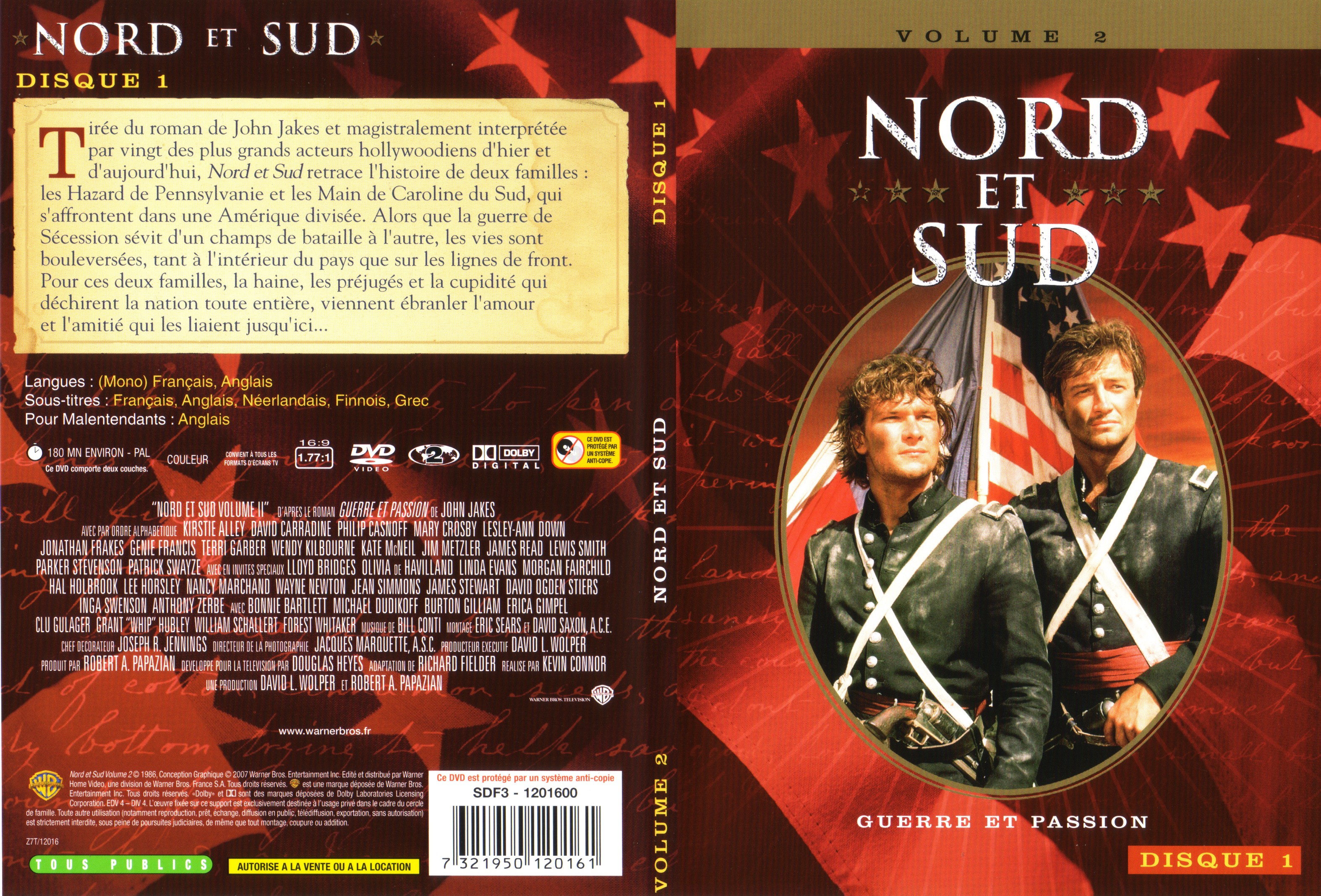 Jaquette DVD Nord et sud vol 2 dvd 1 v2