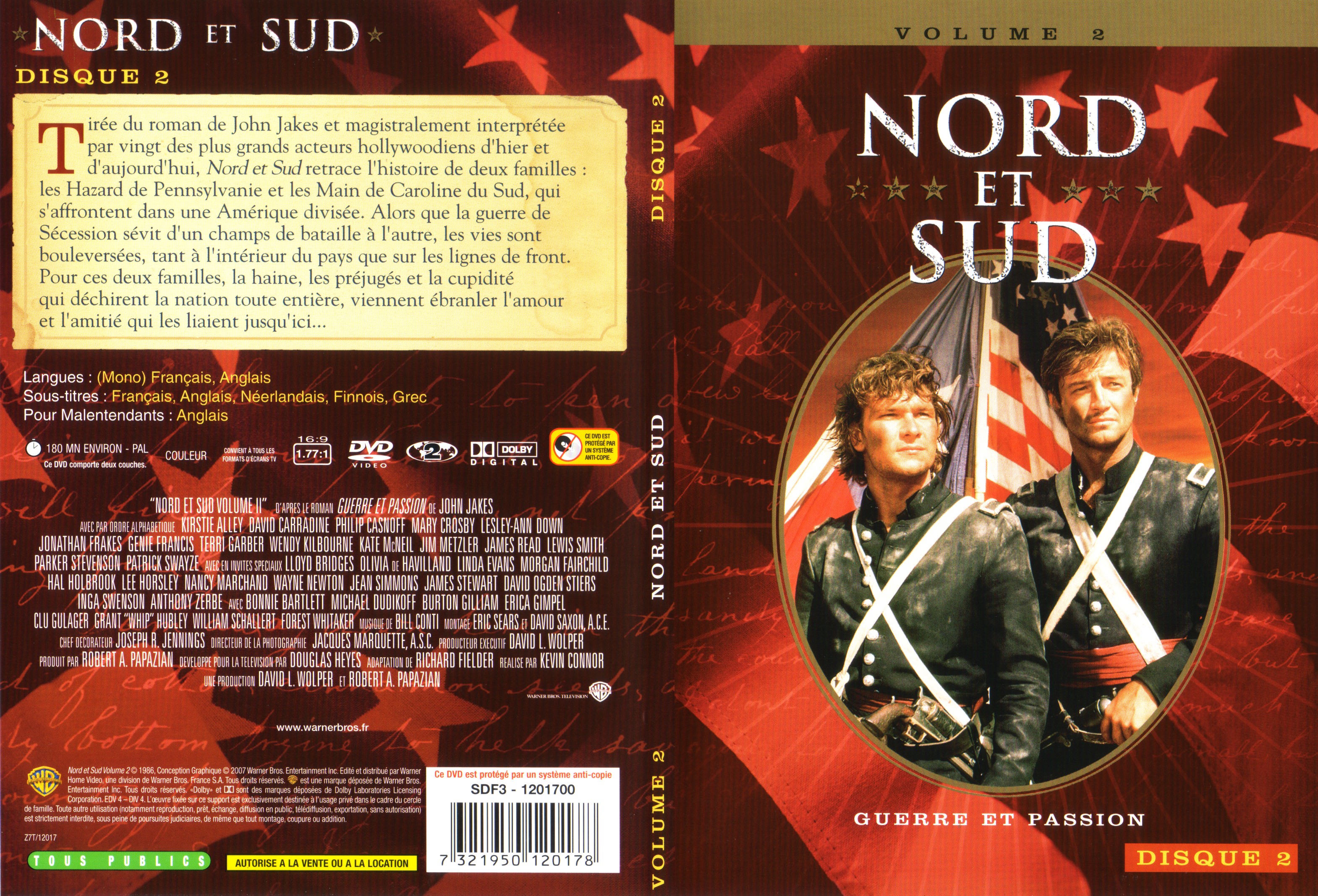 Jaquette DVD Nord et sud vol 2 dvd 2 v2