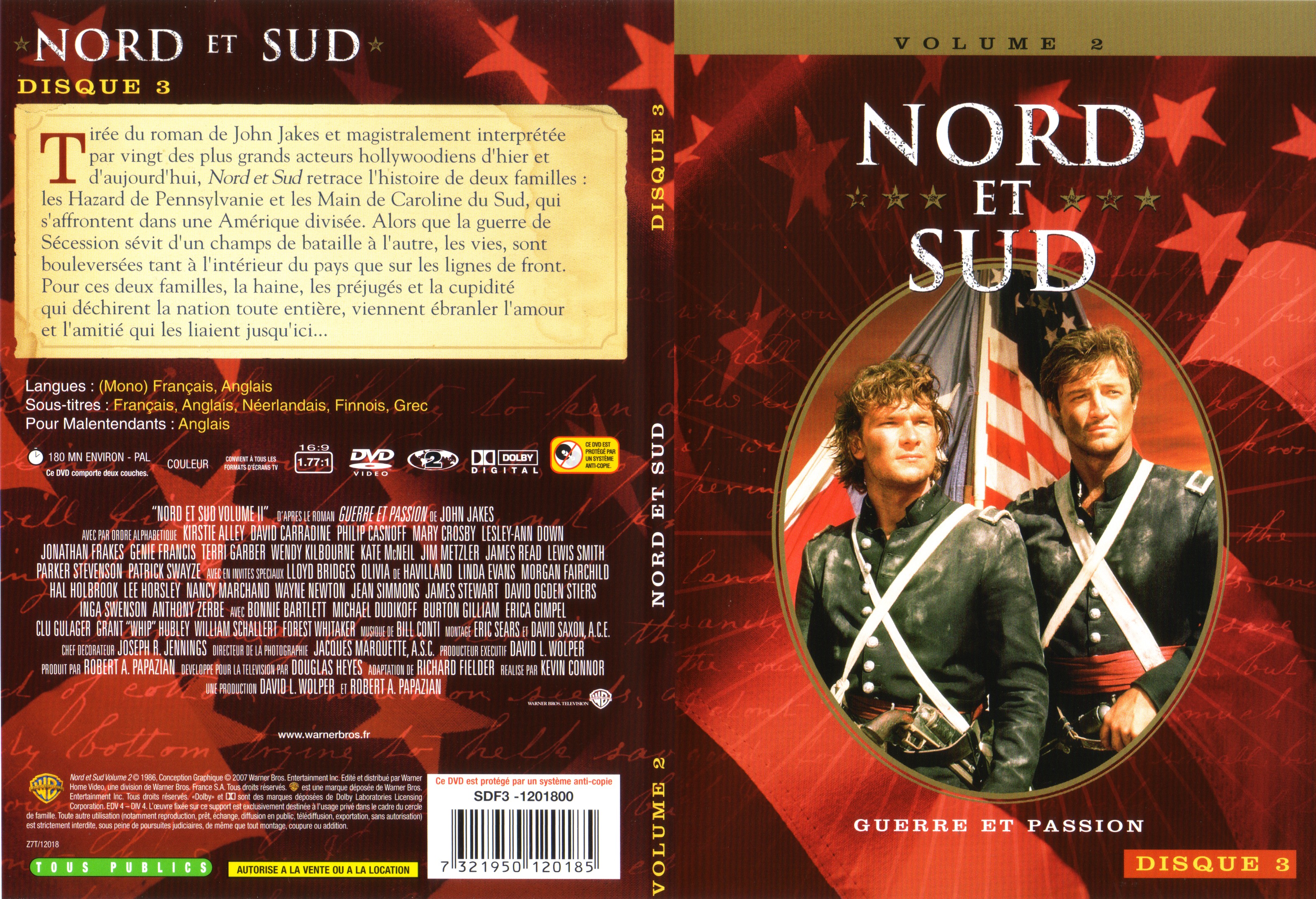 Jaquette DVD Nord et sud vol 2 dvd 3 v2