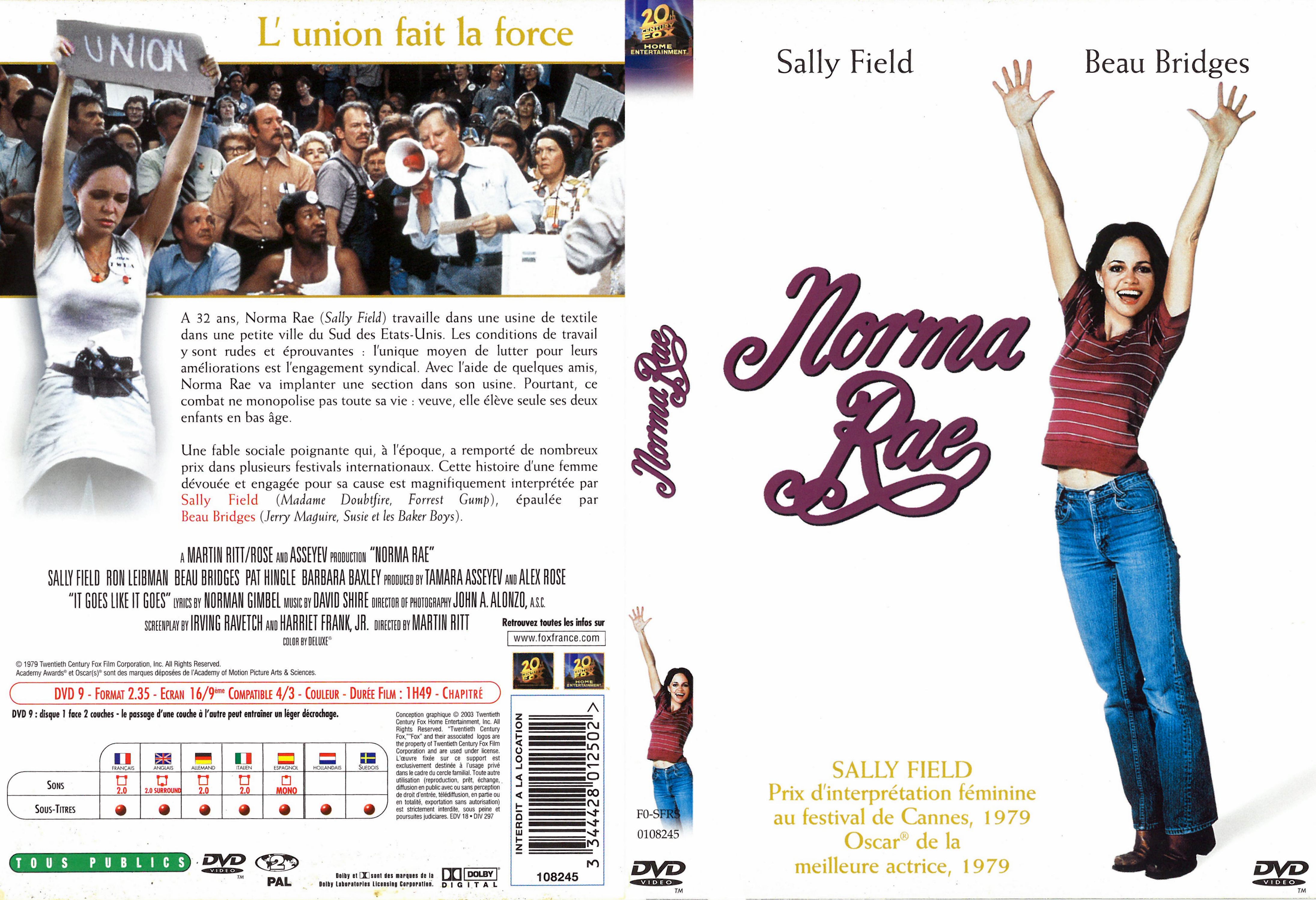 Jaquette DVD Norma Rae