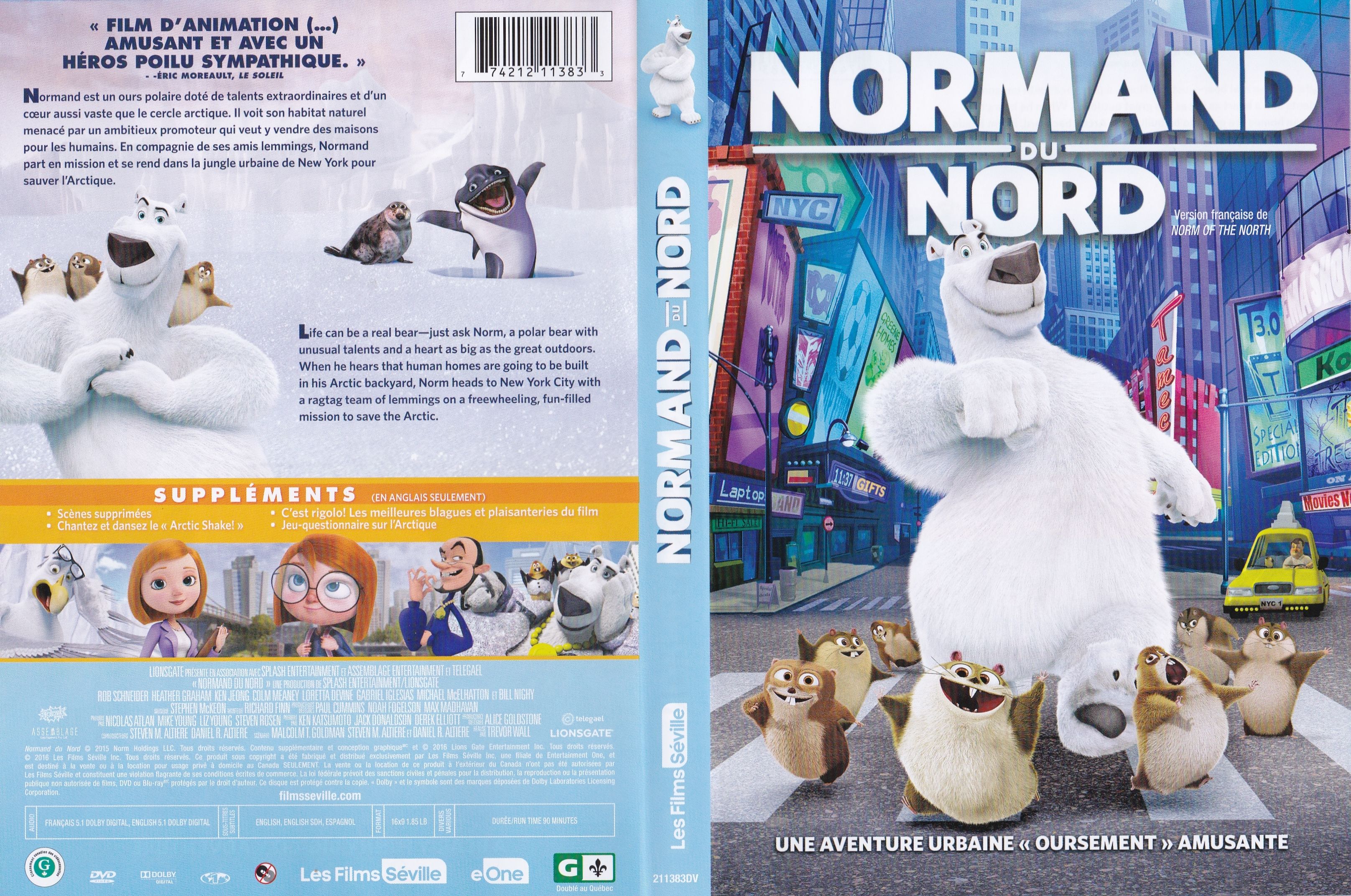 Jaquette DVD Normand du nord (canadienne) 