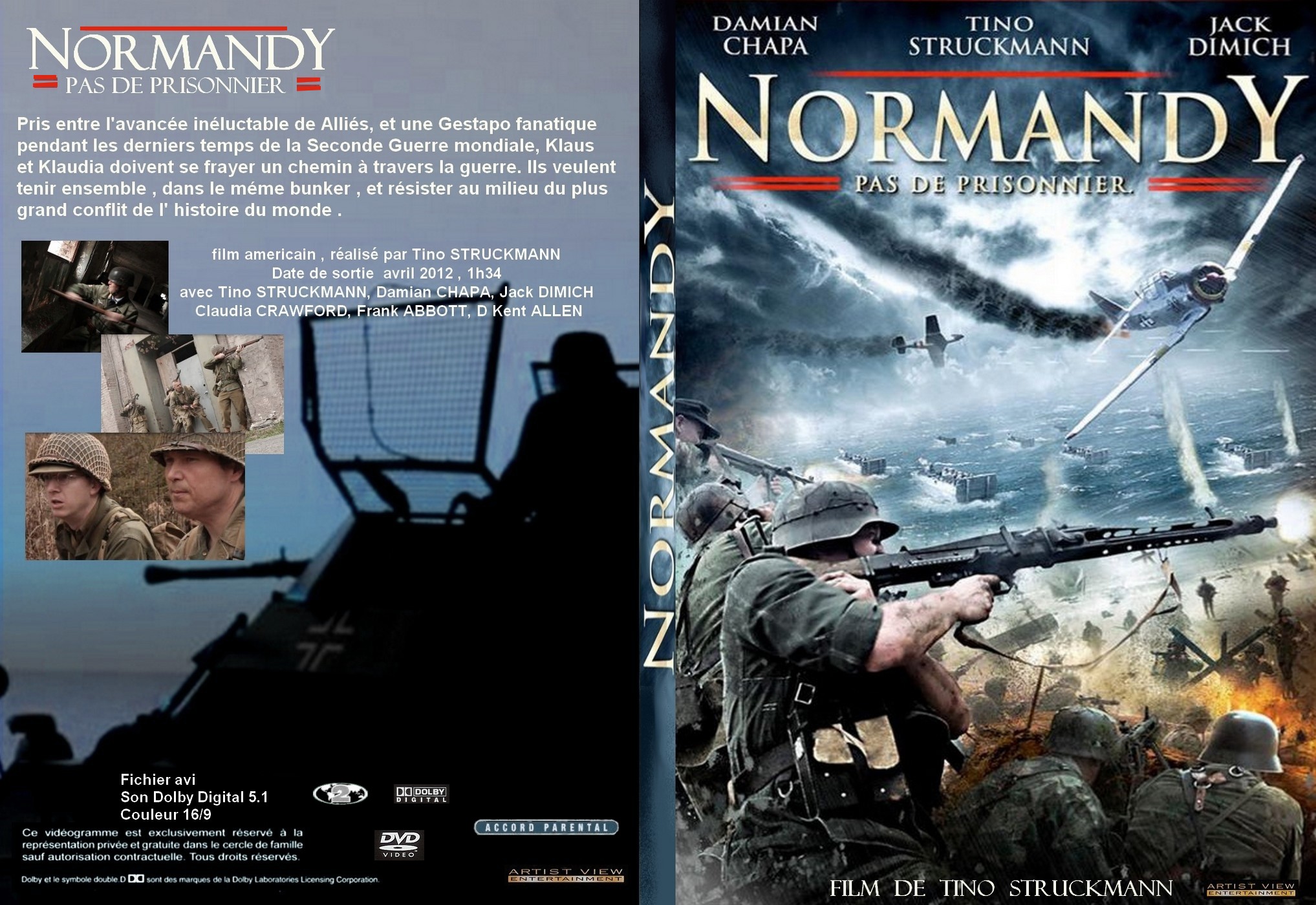 Jaquette DVD Normandy custom - SLIM