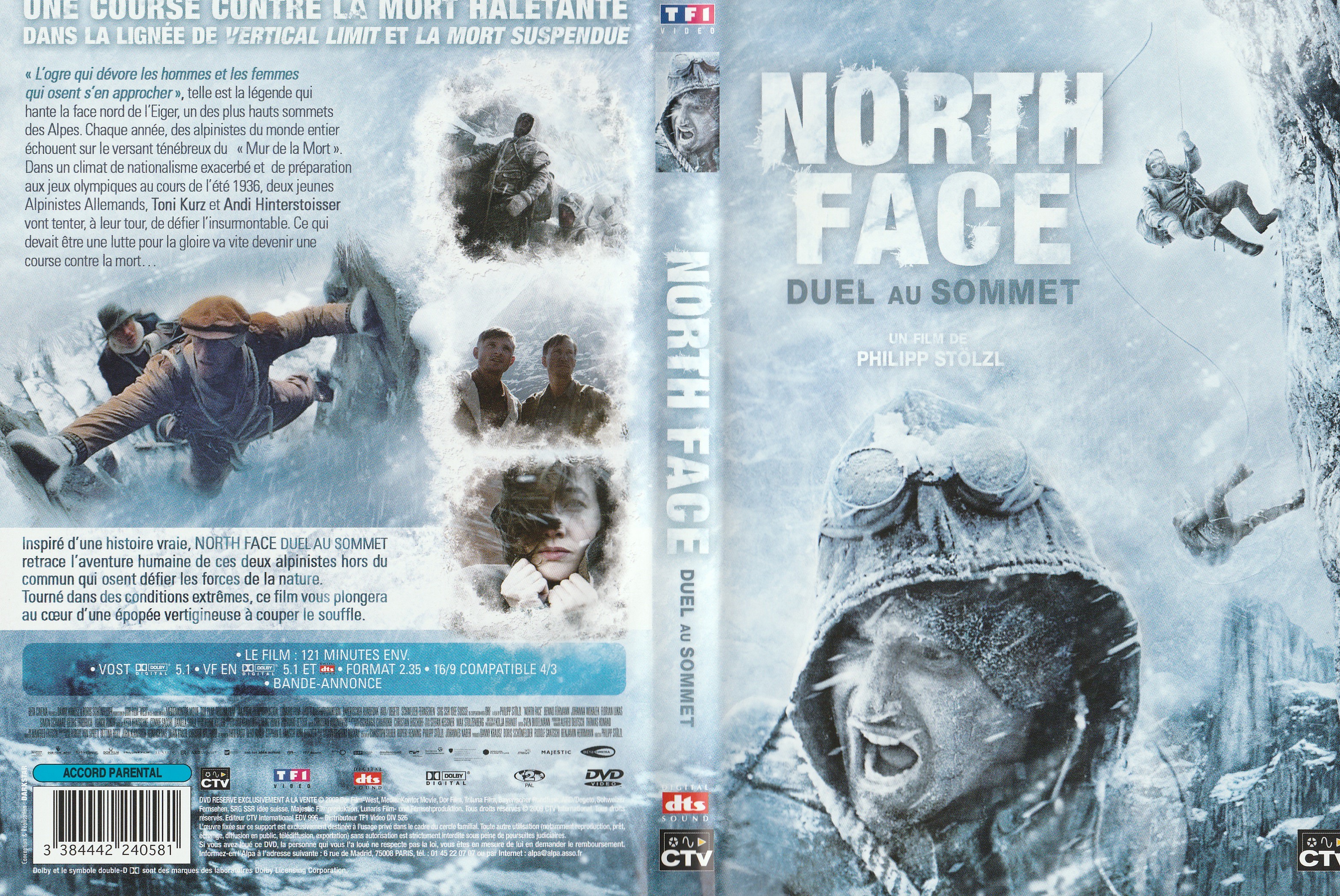 Jaquette DVD North Face - Duel Au Sommet