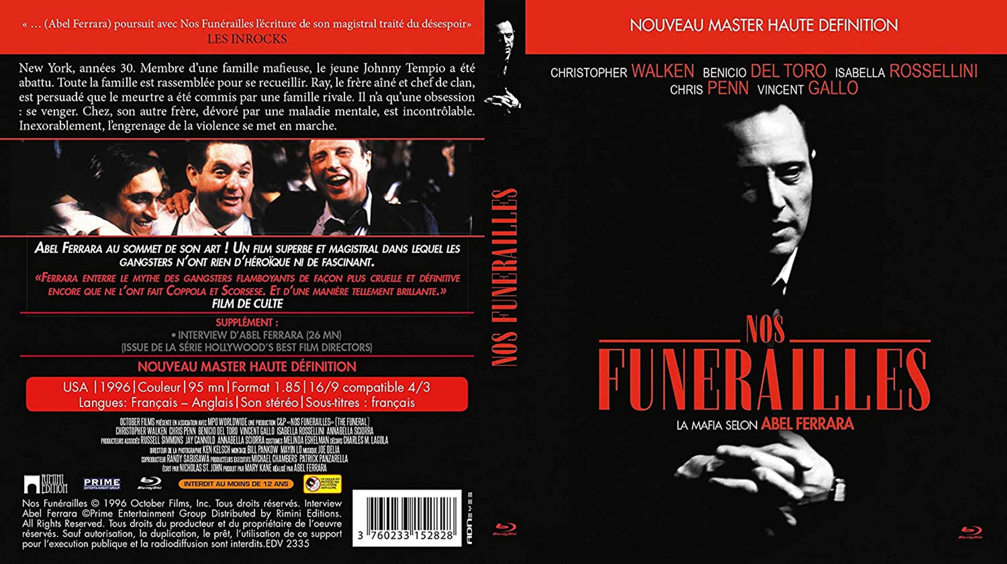 Jaquette DVD Nos Funerailles (BLU-RAY) v2