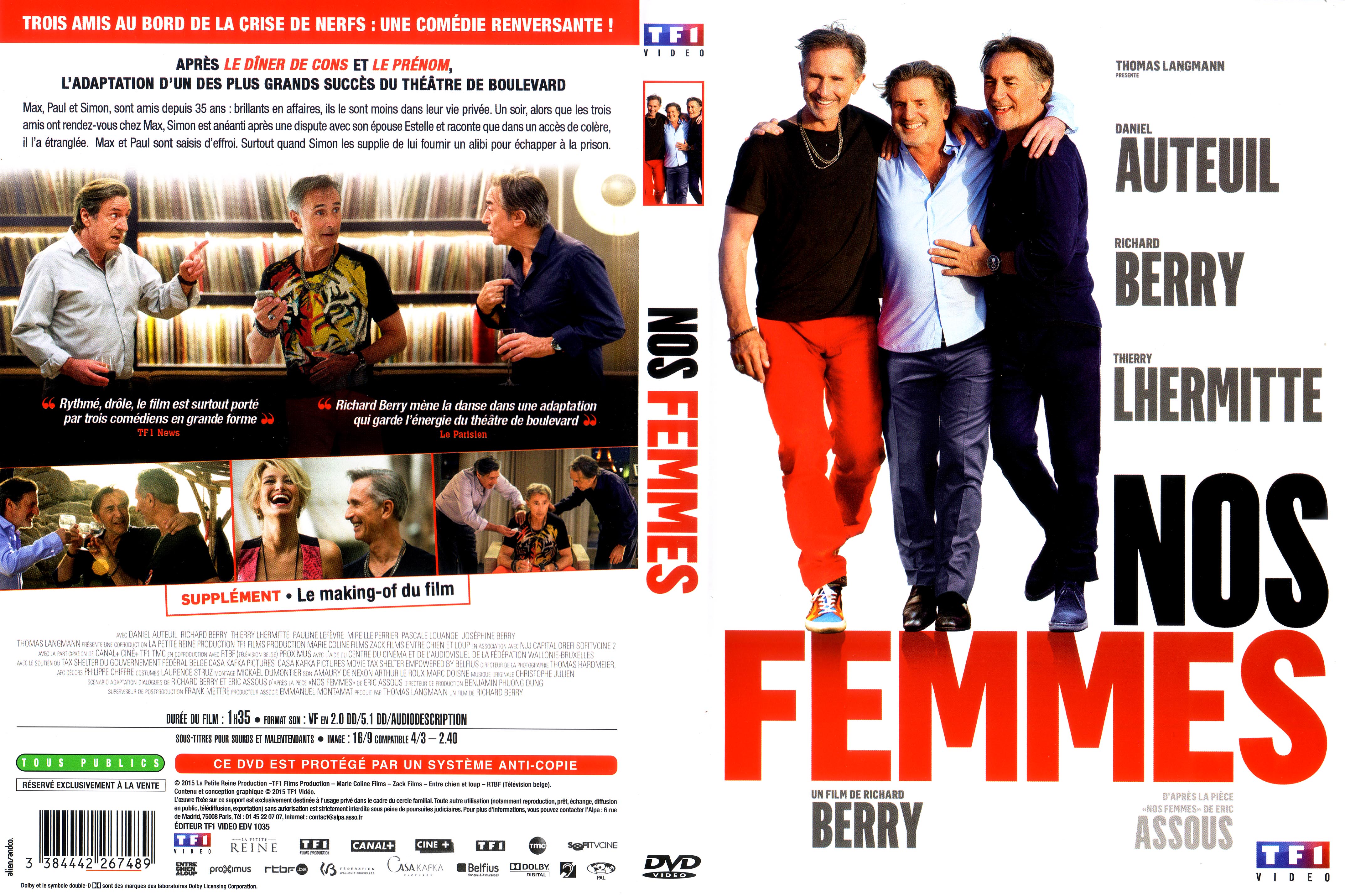 Jaquette DVD Nos femmes