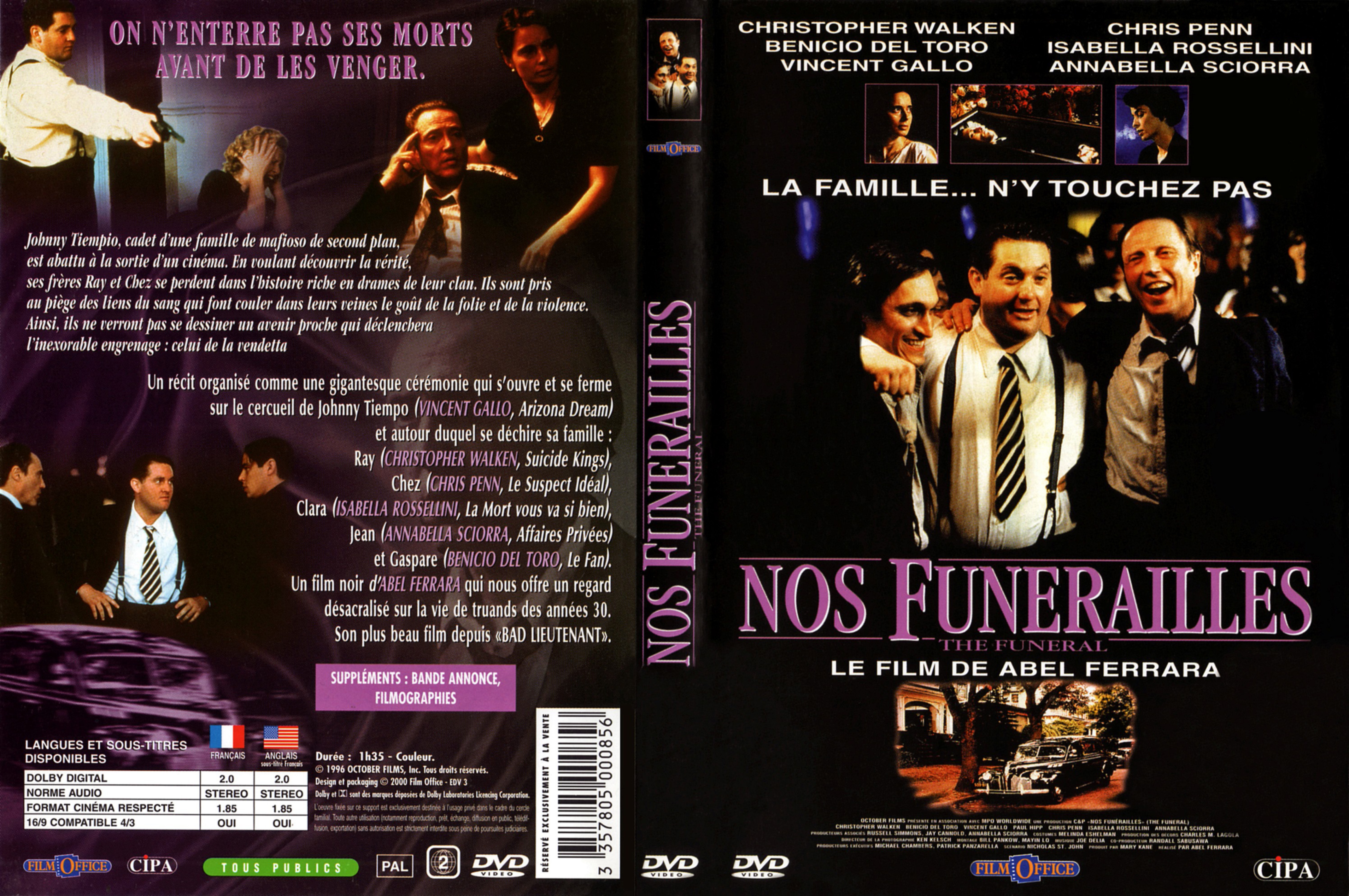 Jaquette DVD Nos funrailles