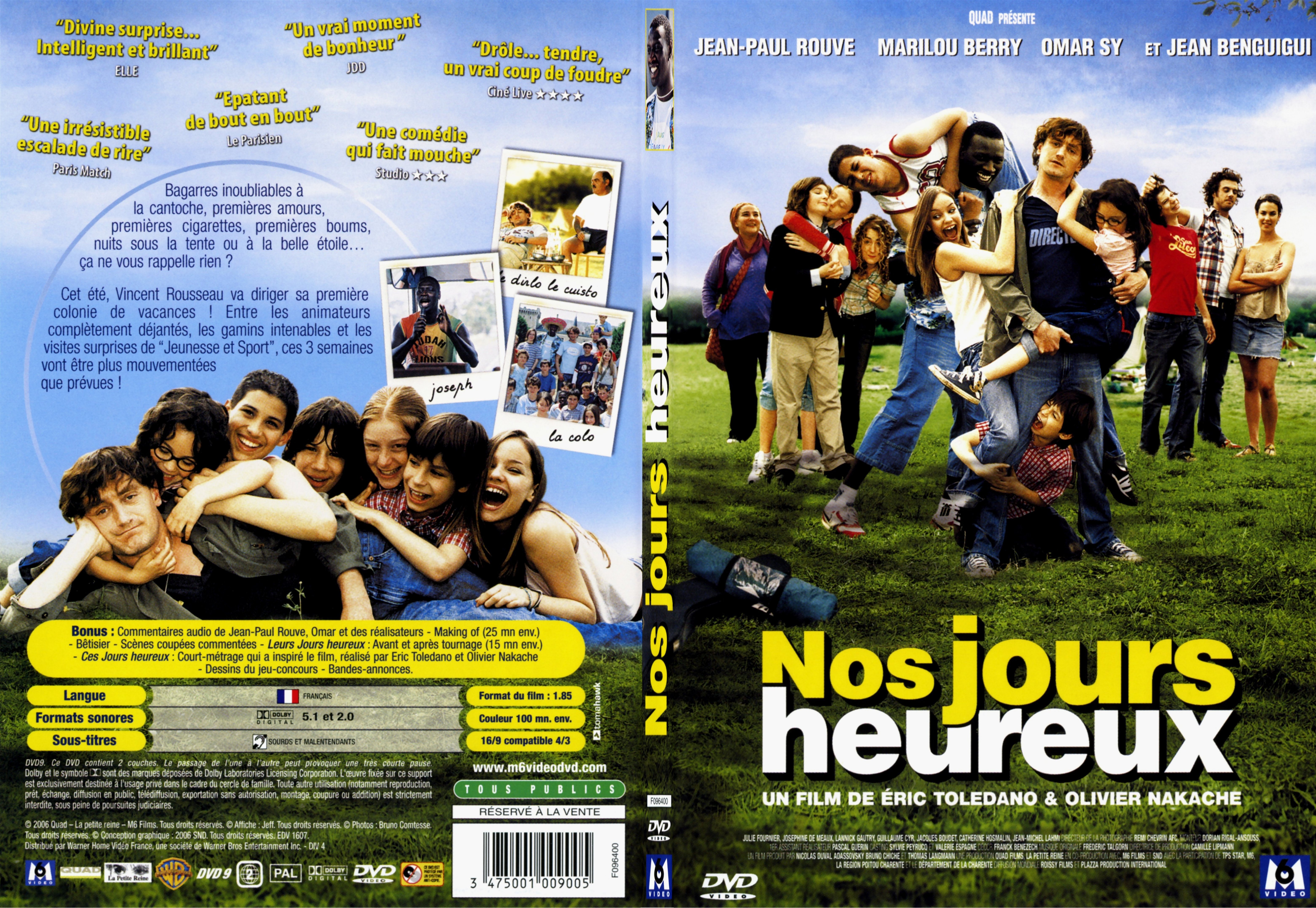 Jaquette DVD Nos jours heureux - SLIM
